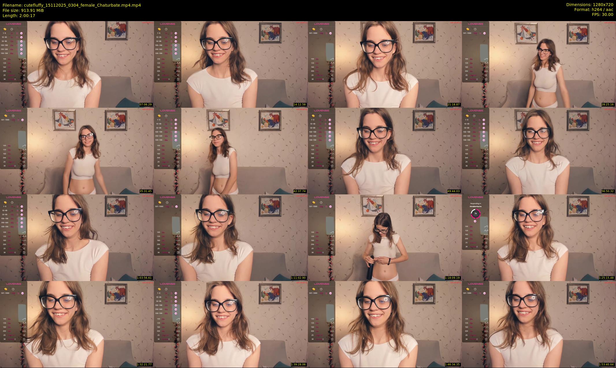 cutefluffy — 121 minute Chaturbate female cam show recording, 720p, Nov 15, 2025