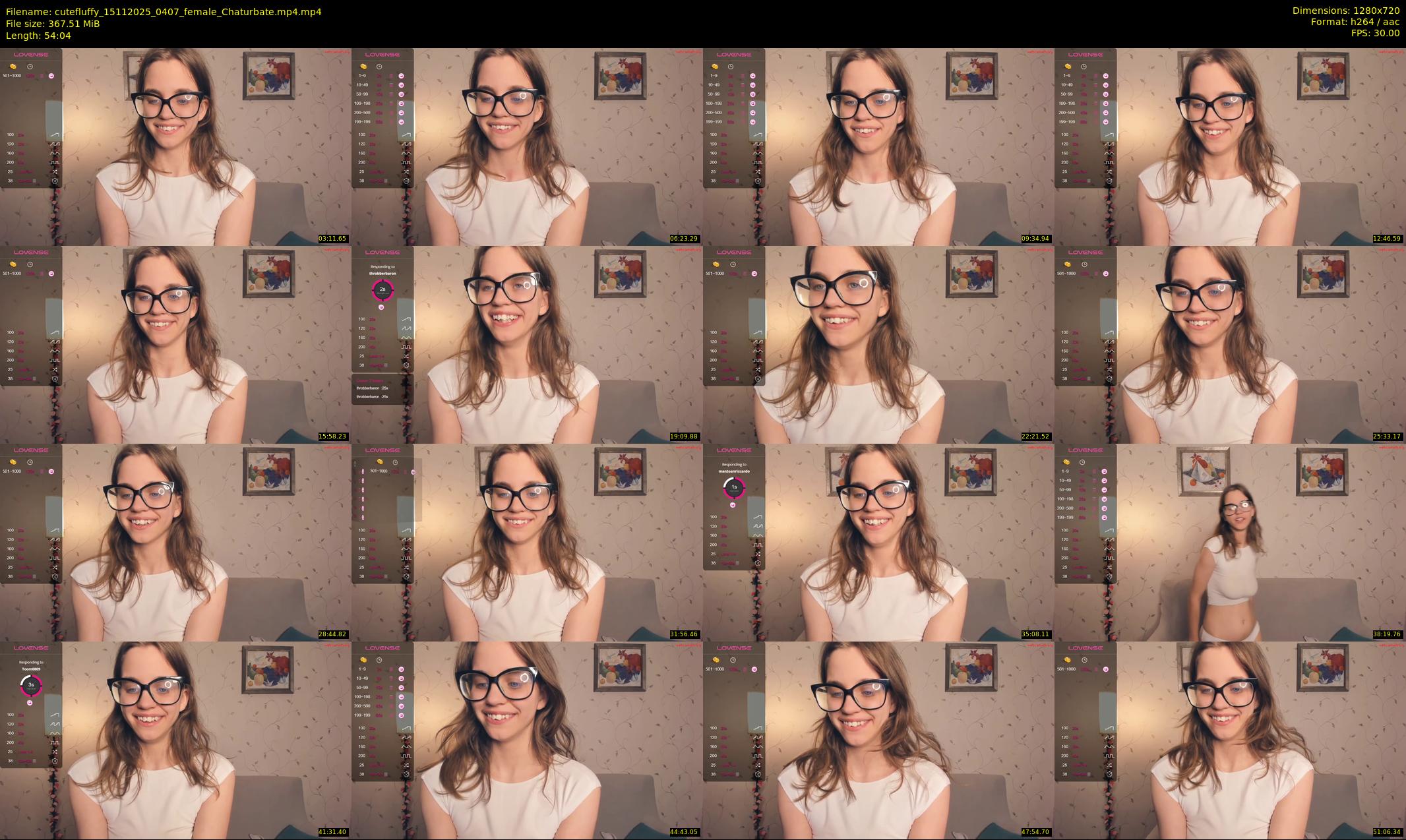 cutefluffy — 55 minute Chaturbate female cam show recording, 720p, Nov 15, 2025