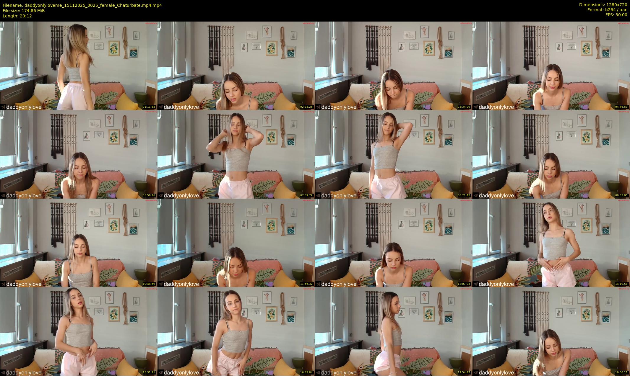 daddyonlyloveme — 21 minute Chaturbate female cam show recording, 720p, Nov 15, 2025