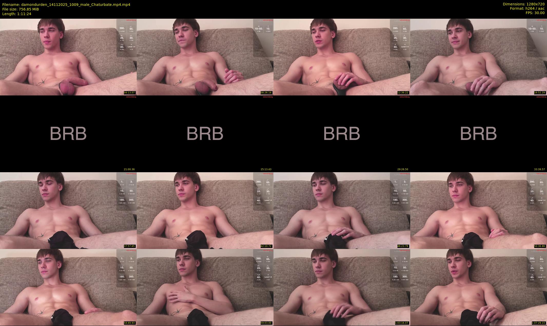 damondurden — 72 minute Chaturbate male cam show recording, 720p, Nov 14, 2025