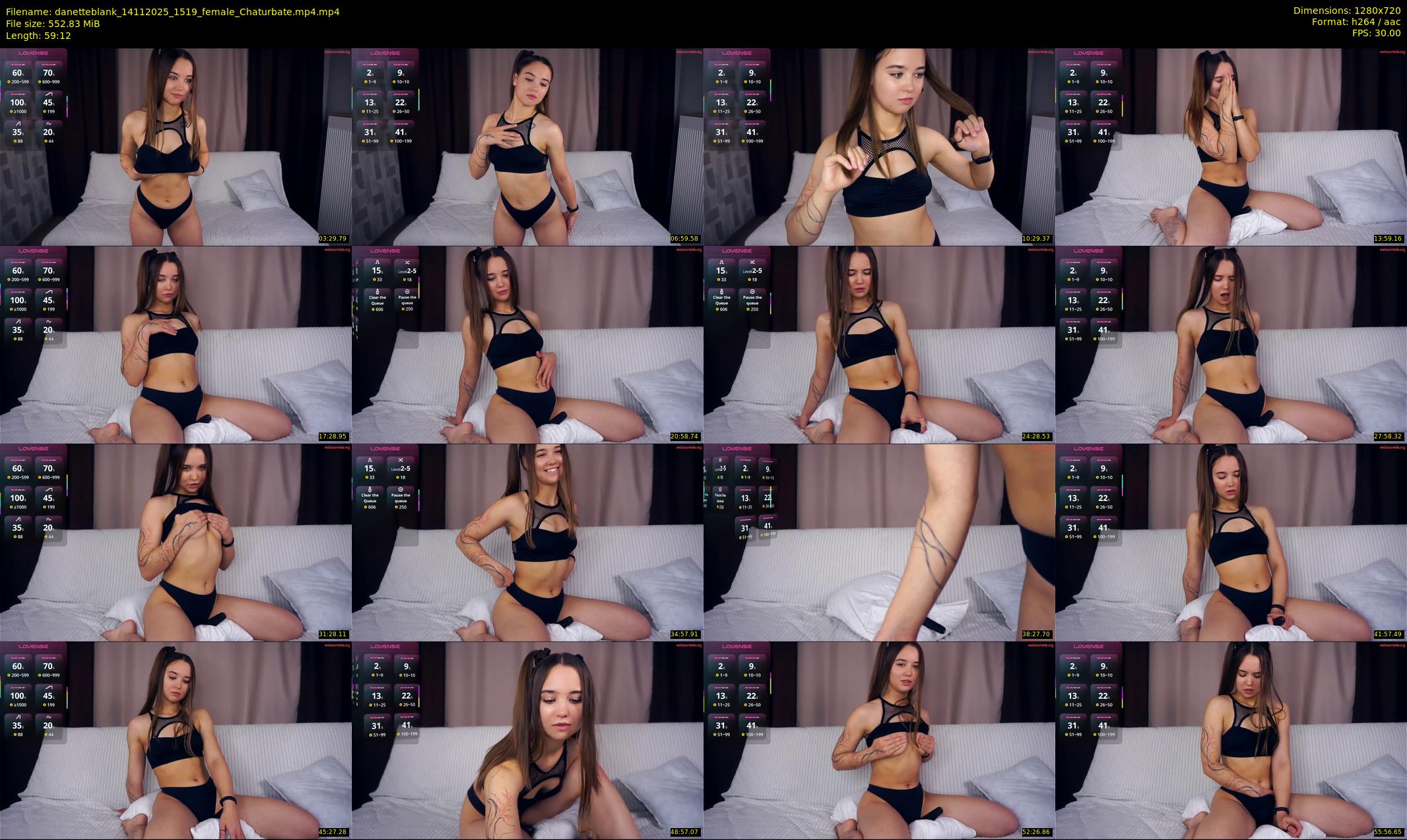 danetteblank — 60 minute Chaturbate female cam show recording, 720p, Nov 14, 2025