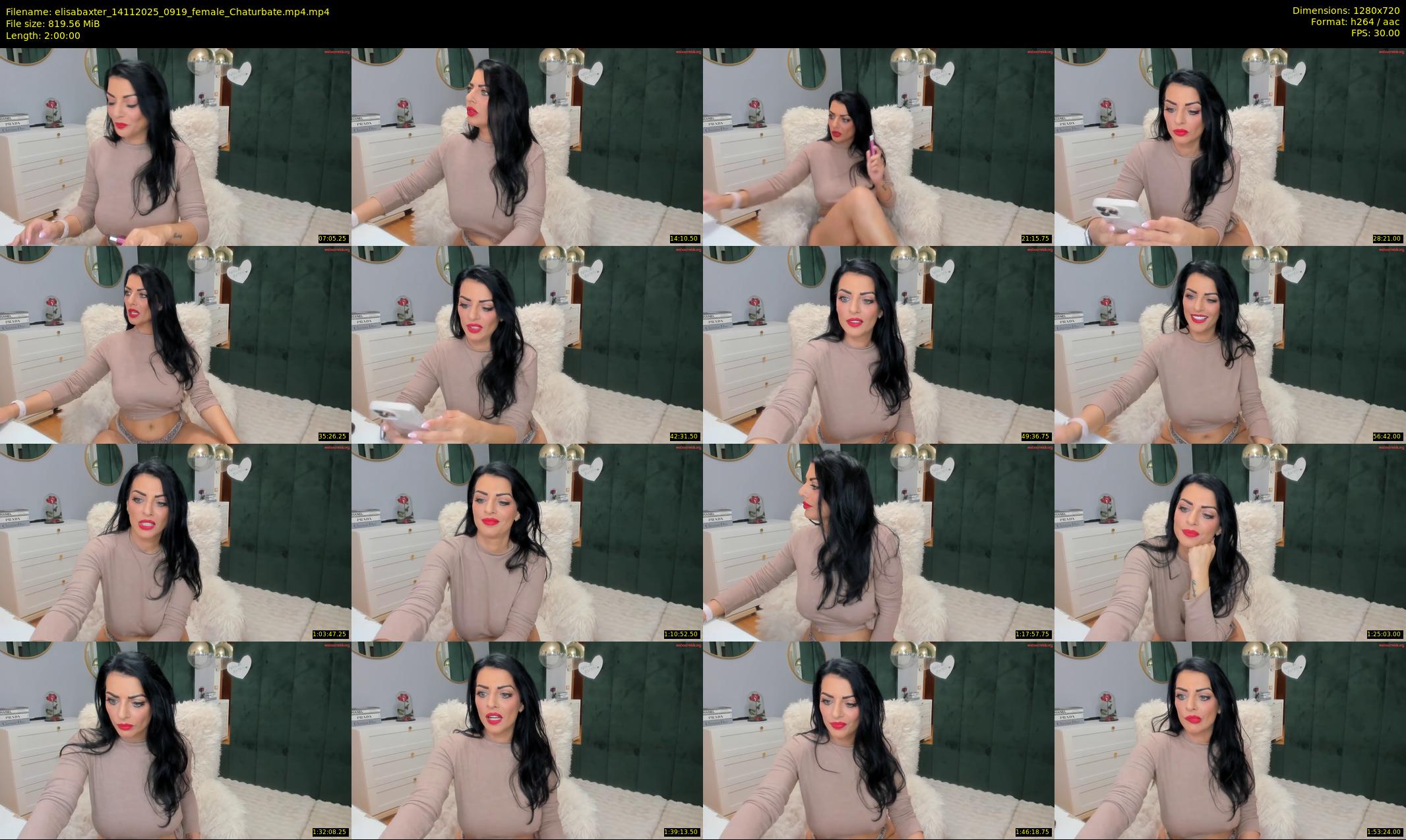 elisabaxter — 120 minute Chaturbate female cam show recording, 720p, Nov 14, 2025