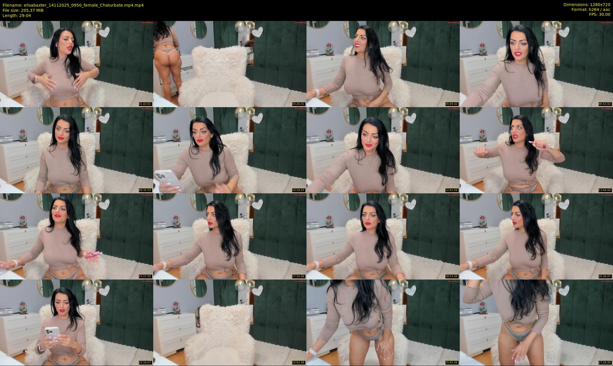 elisabaxter — 30 minute Chaturbate female cam show recording, 720p, Nov 14, 2025
