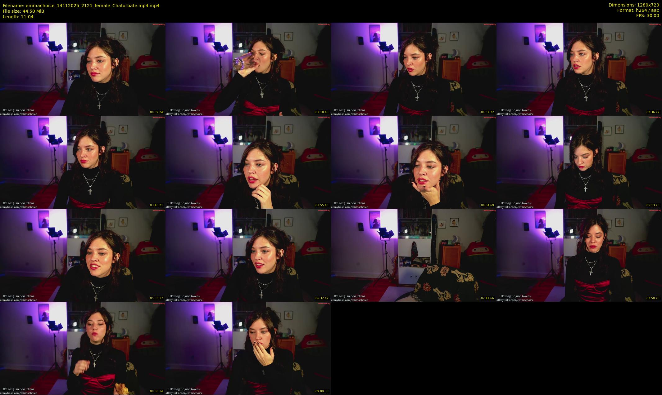 emmachoice — 12 minute Chaturbate female cam show recording, 720p, Nov 14, 2025