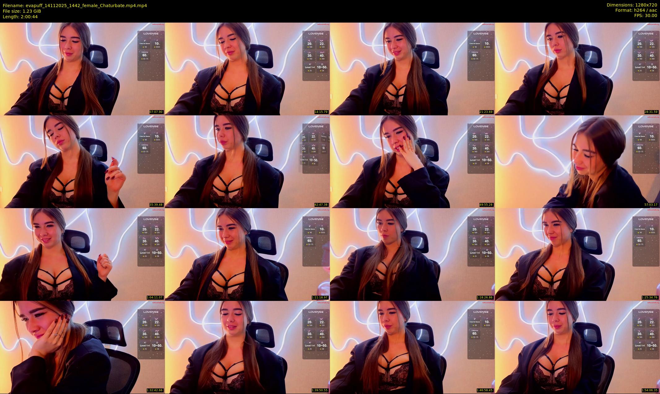 evapuff — 121 minute Chaturbate female cam show recording, 720p, Nov 14, 2025
