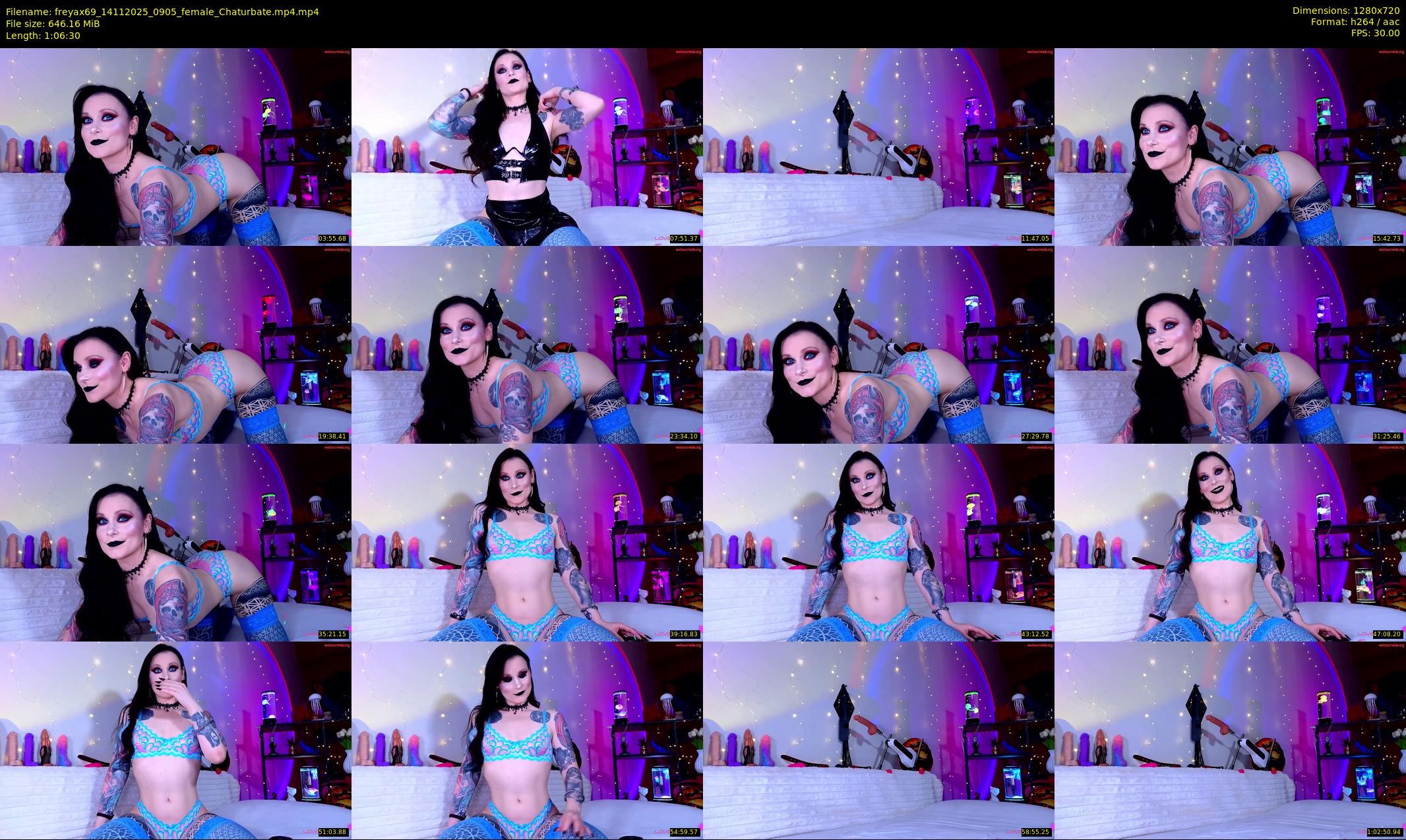 freyax69 — 67 minute Chaturbate female cam show recording, 720p, Nov 14, 2025