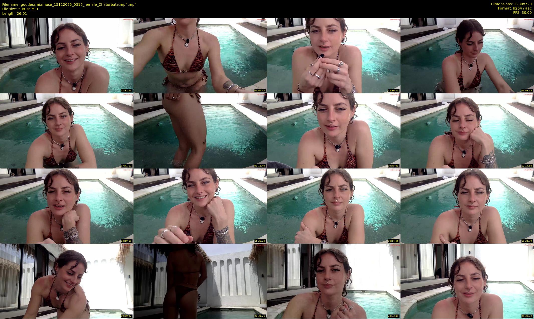 goddessmiamuse — 27 minute Chaturbate female cam show recording, 720p, Nov 15, 2025
