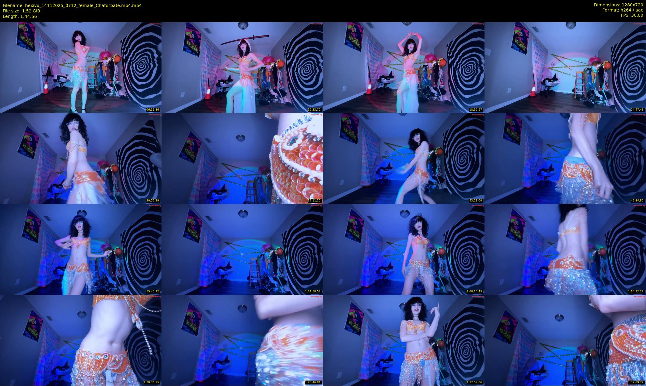 hexivu — 105 minute Chaturbate female cam show recording, 720p, Nov 14, 2025