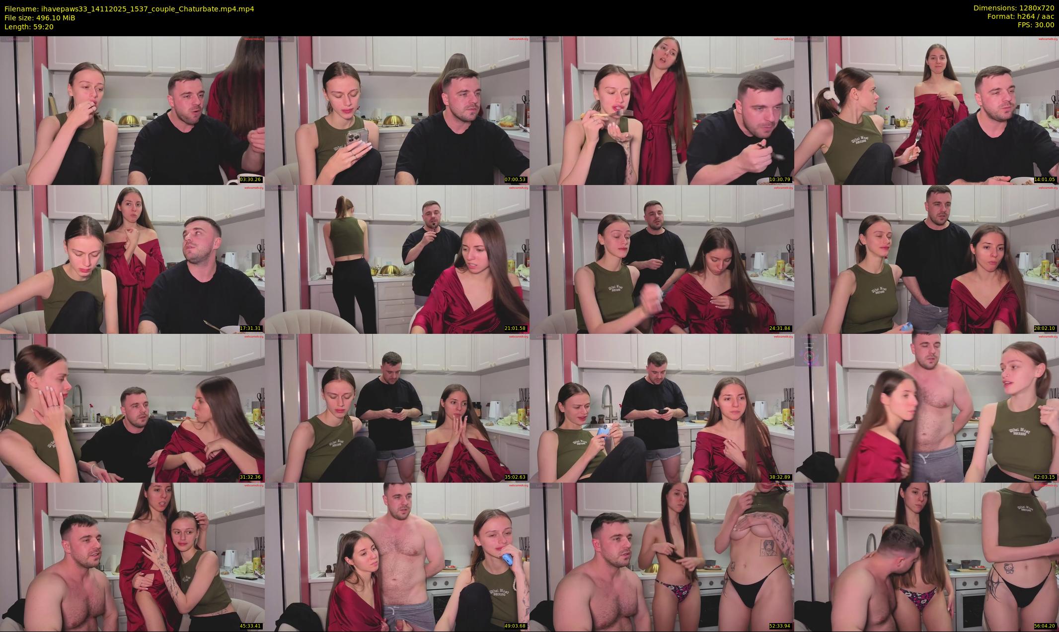 ihavepaws33 — 60 minute Chaturbate couple cam show recording, 720p, Nov 14, 2025