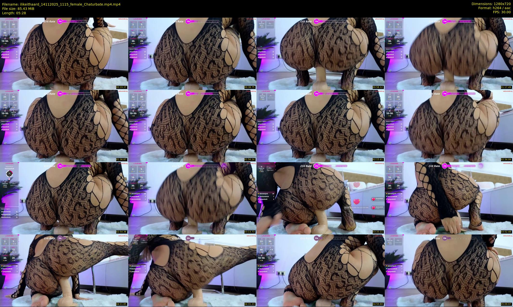 ilikeithaard — 6 minute Chaturbate female cam show recording, 720p, Nov 14, 2025