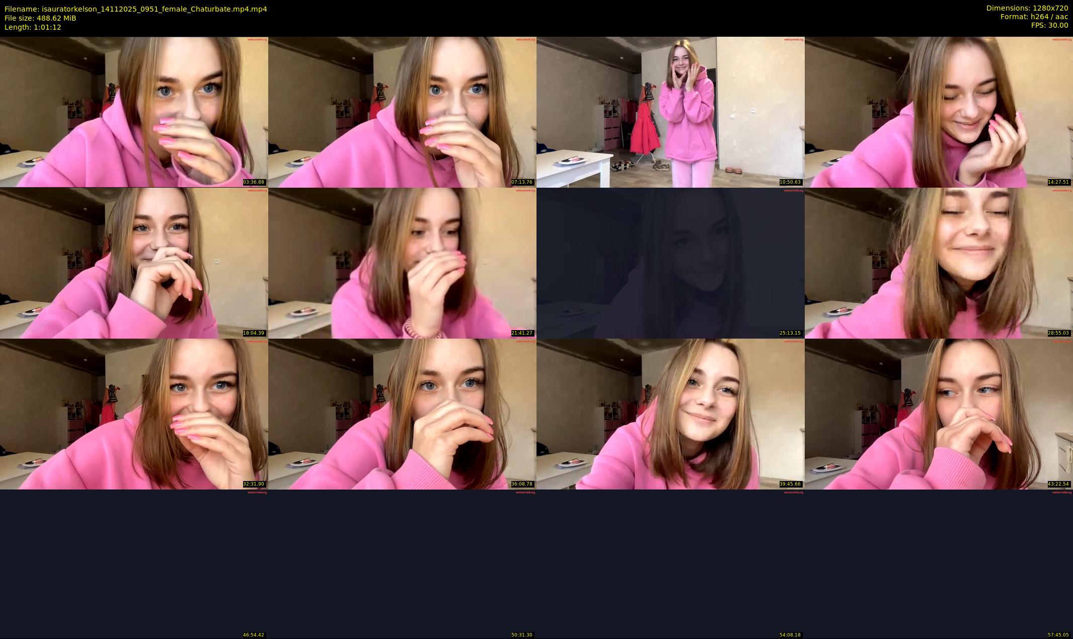isauratorkelson — 62 minute Chaturbate female cam show recording, 720p, Nov 14, 2025