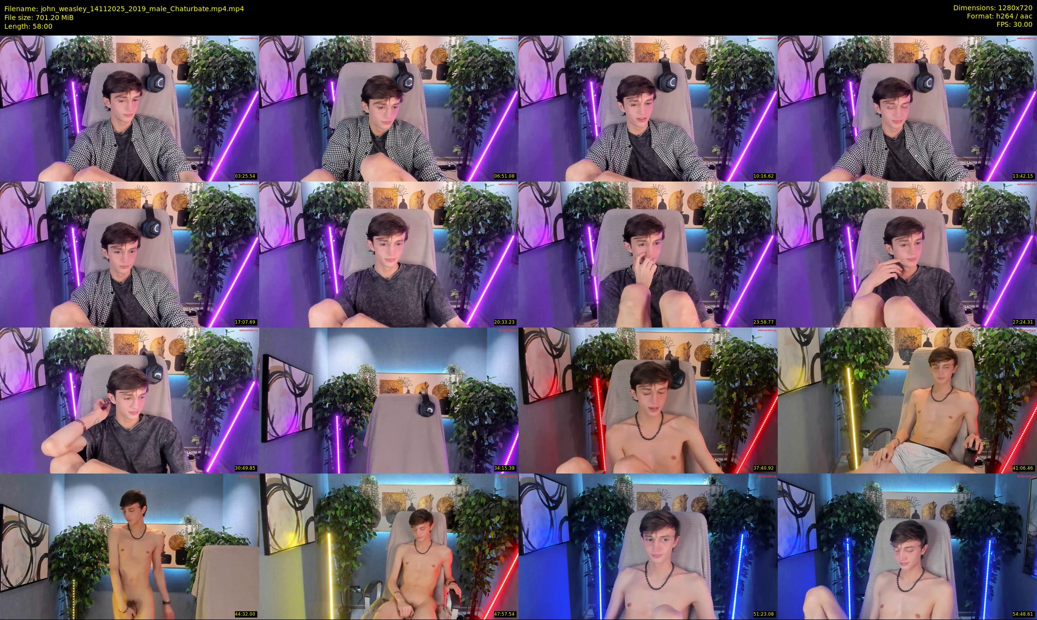john_weasley — 58 minute Chaturbate male cam show recording, 720p, Nov 14, 2025