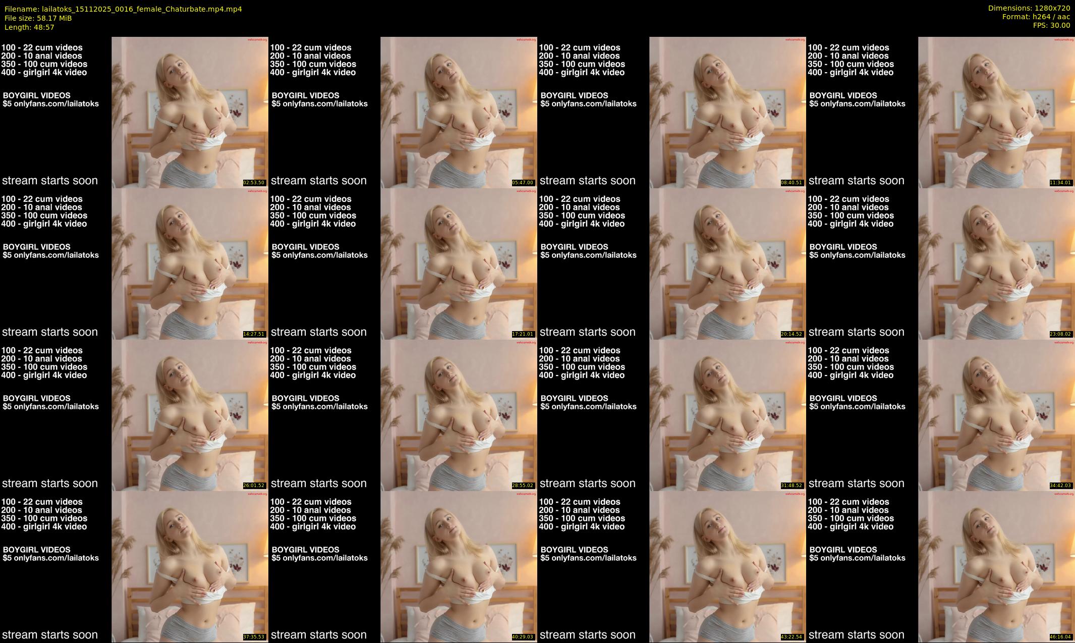 lailatoks — 49 minute Chaturbate female cam show recording, 720p, Nov 15, 2025