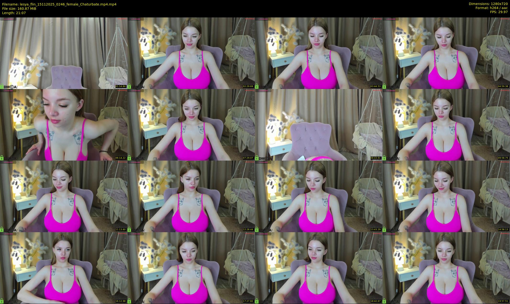 lesya_flin — 22 minute Chaturbate female cam show recording, 720p, Nov 15, 2025