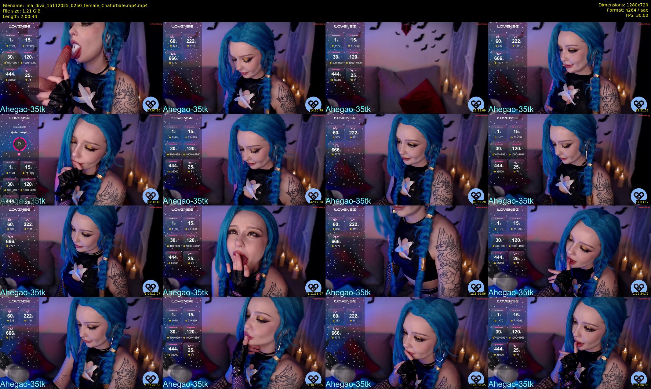 lina_diva — 121 minute Chaturbate female cam show recording, 720p, Nov 15, 2025