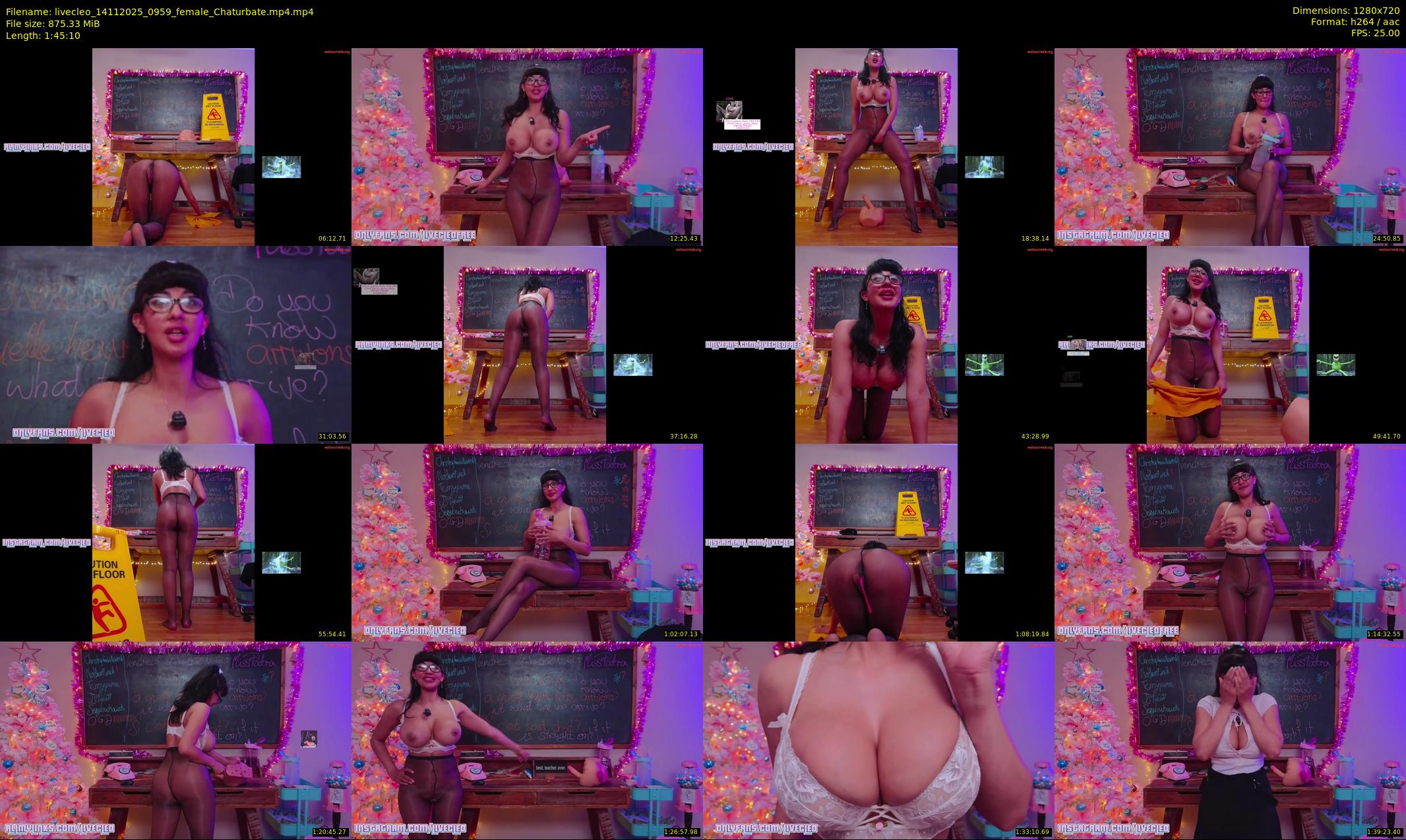 livecleo — 106 minute Chaturbate female cam show recording, 720p, Nov 14, 2025