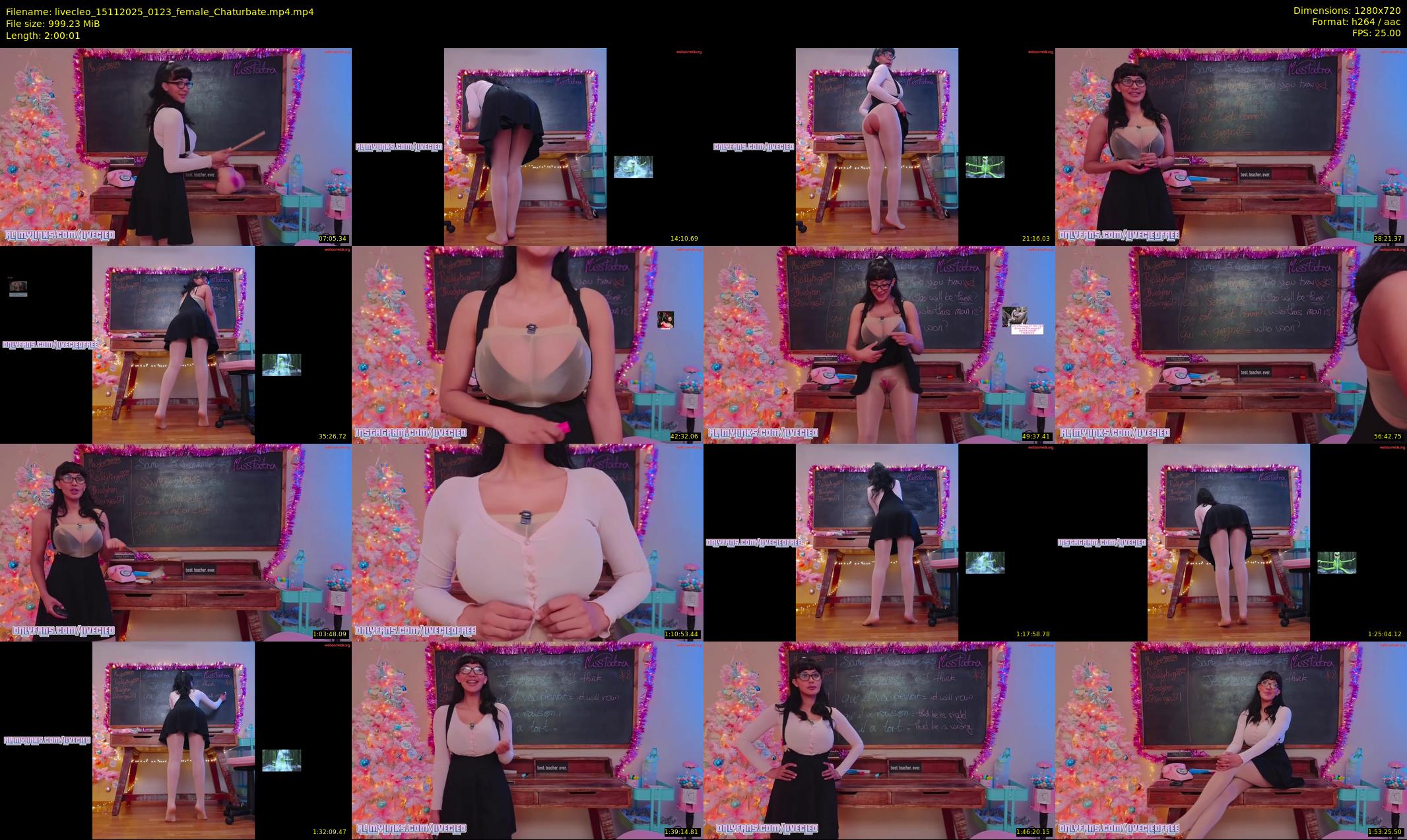 livecleo — 121 minute Chaturbate female cam show recording, 720p, Nov 15, 2025