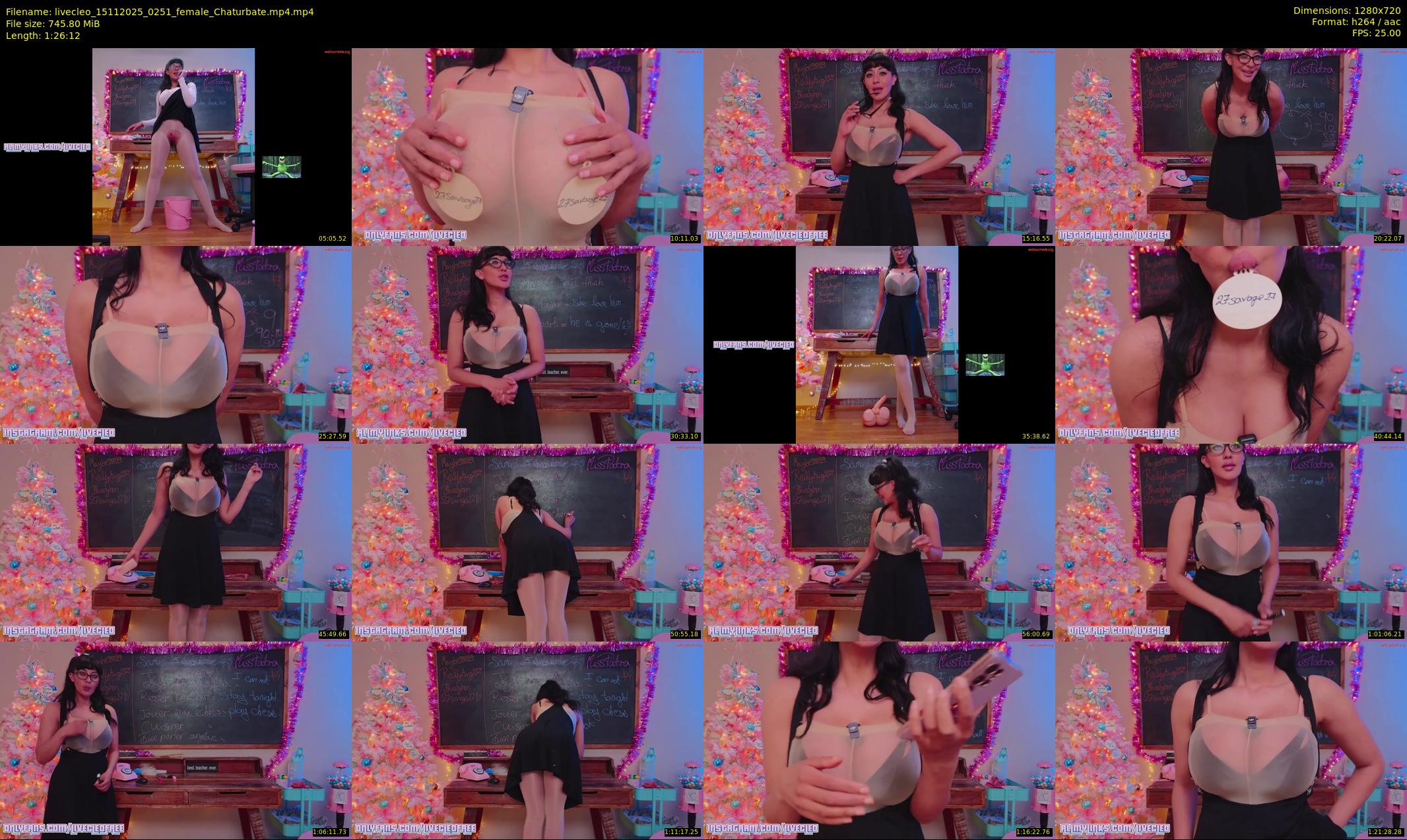 livecleo — 87 minute Chaturbate female cam show recording, 720p, Nov 15, 2025