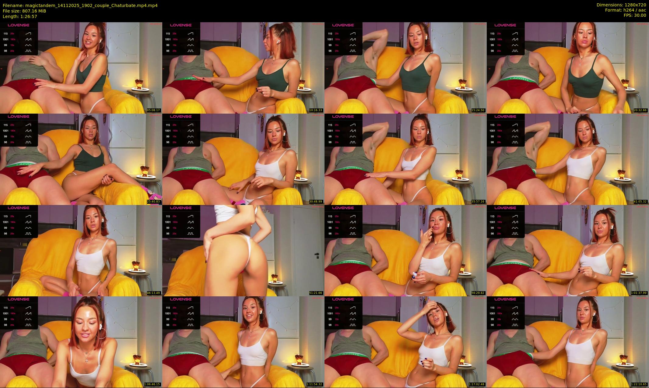 magictandem — 87 minute Chaturbate couple cam show recording, 720p, Nov 14, 2025
