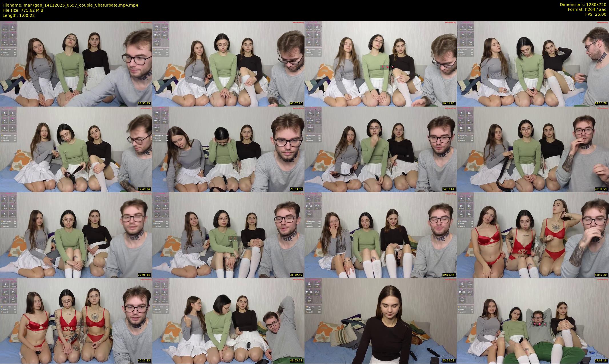 mar7gan — 61 minute Chaturbate couple cam show recording, 720p, Nov 14, 2025