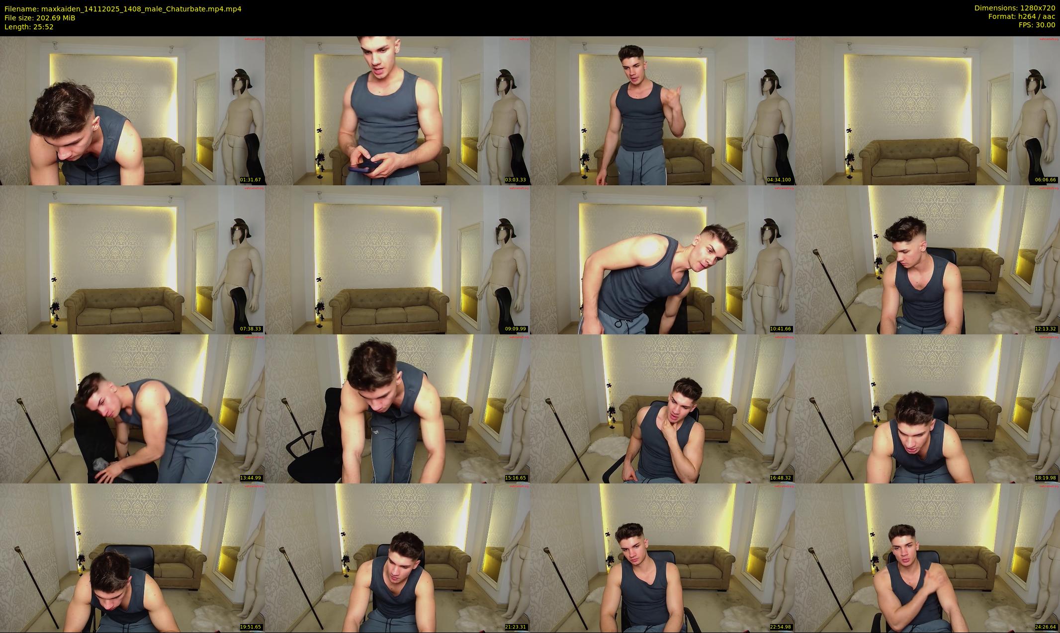 maxkaiden — 26 minute Chaturbate male cam show recording, 720p, Nov 14, 2025