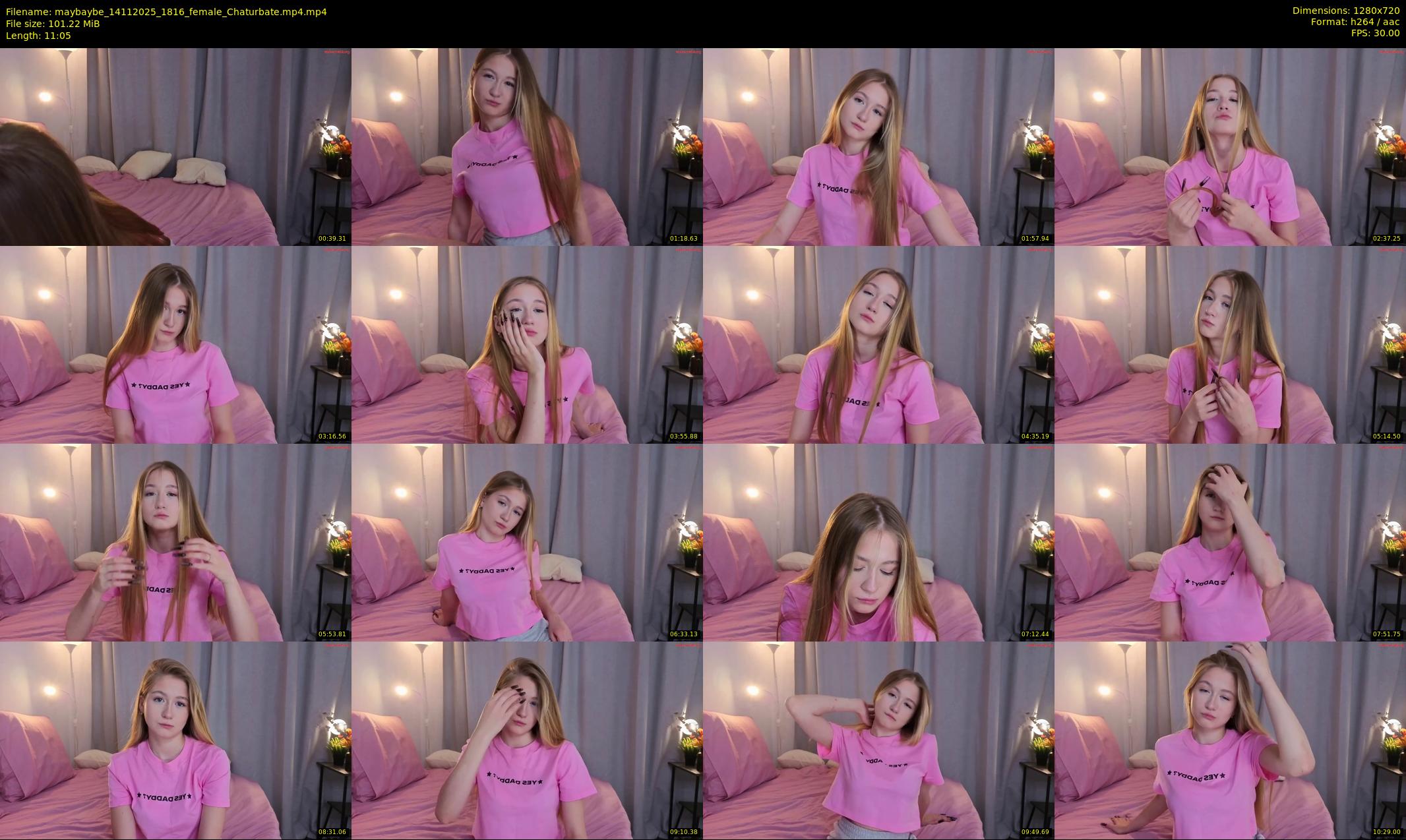 maybaybe — 12 minute Chaturbate female cam show recording, 720p, Nov 14, 2025