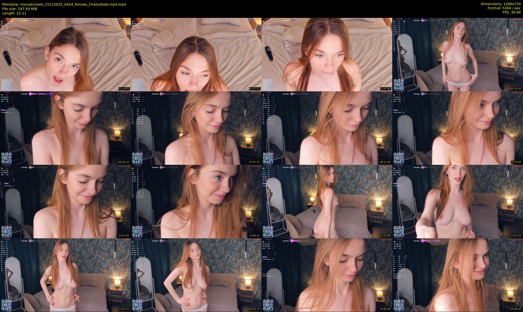 monabrickell — 23 minute Chaturbate female cam show recording, 720p, Nov 15, 2025