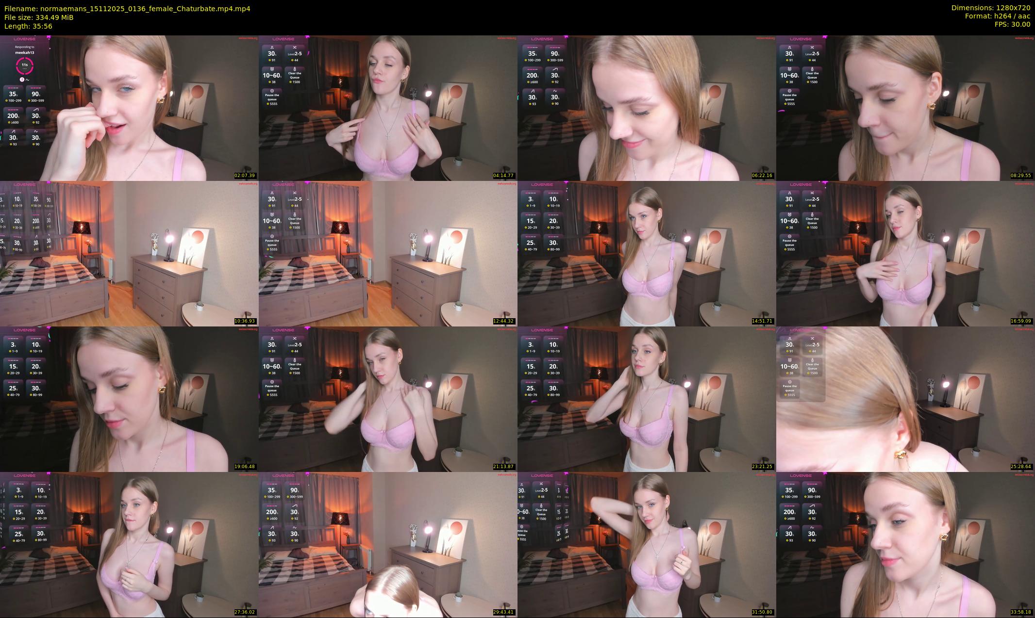 normaemans — 36 minute Chaturbate female cam show recording, 720p, Nov 15, 2025