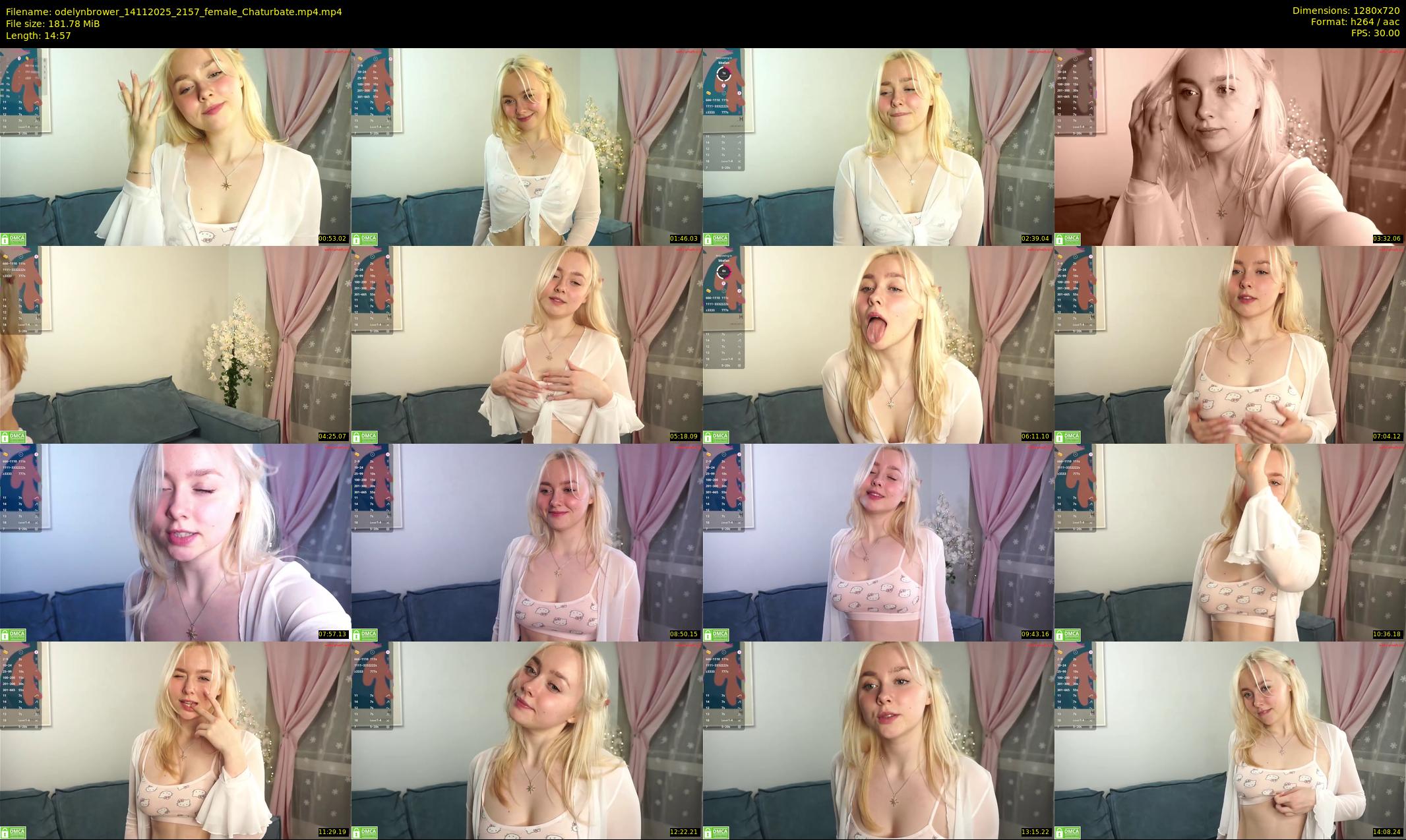 odelynbrower — 15 minute Chaturbate female cam show recording, 720p, Nov 14, 2025