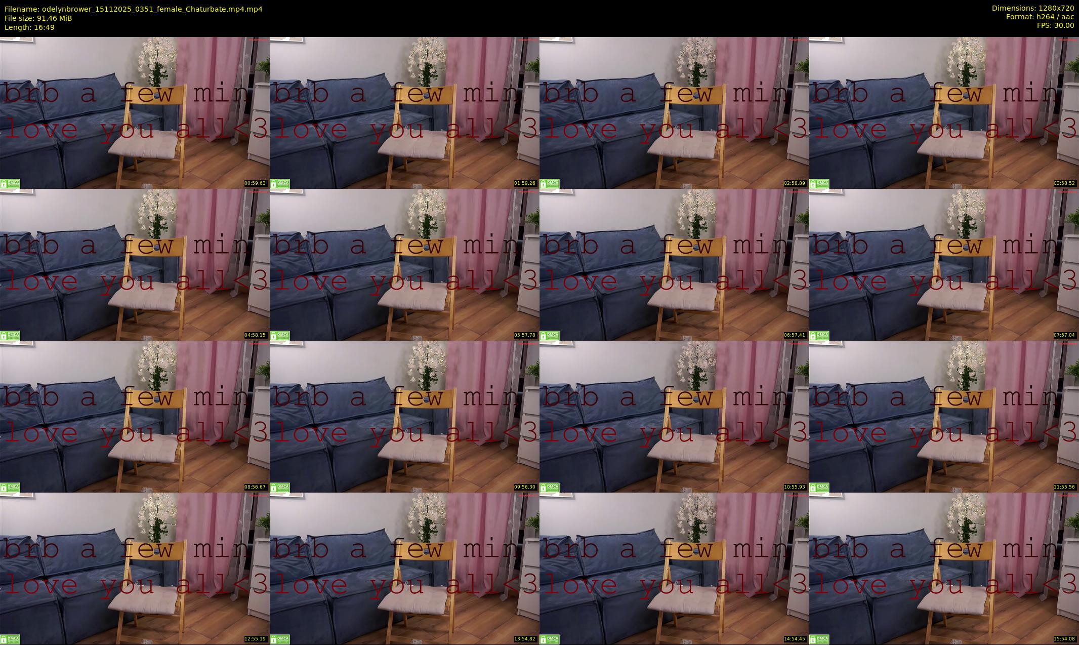 odelynbrower — 17 minute Chaturbate female cam show recording, 720p, Nov 15, 2025