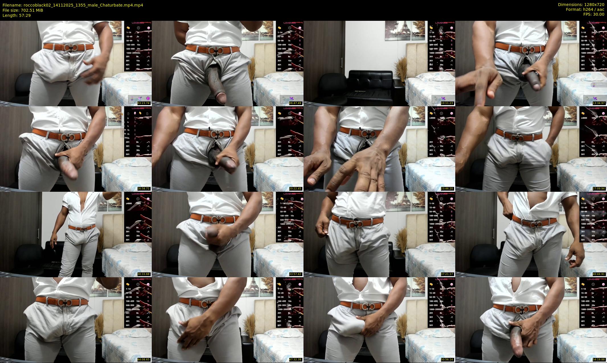 roccoblack02 — 58 minute Chaturbate male cam show recording, 720p, Nov 14, 2025