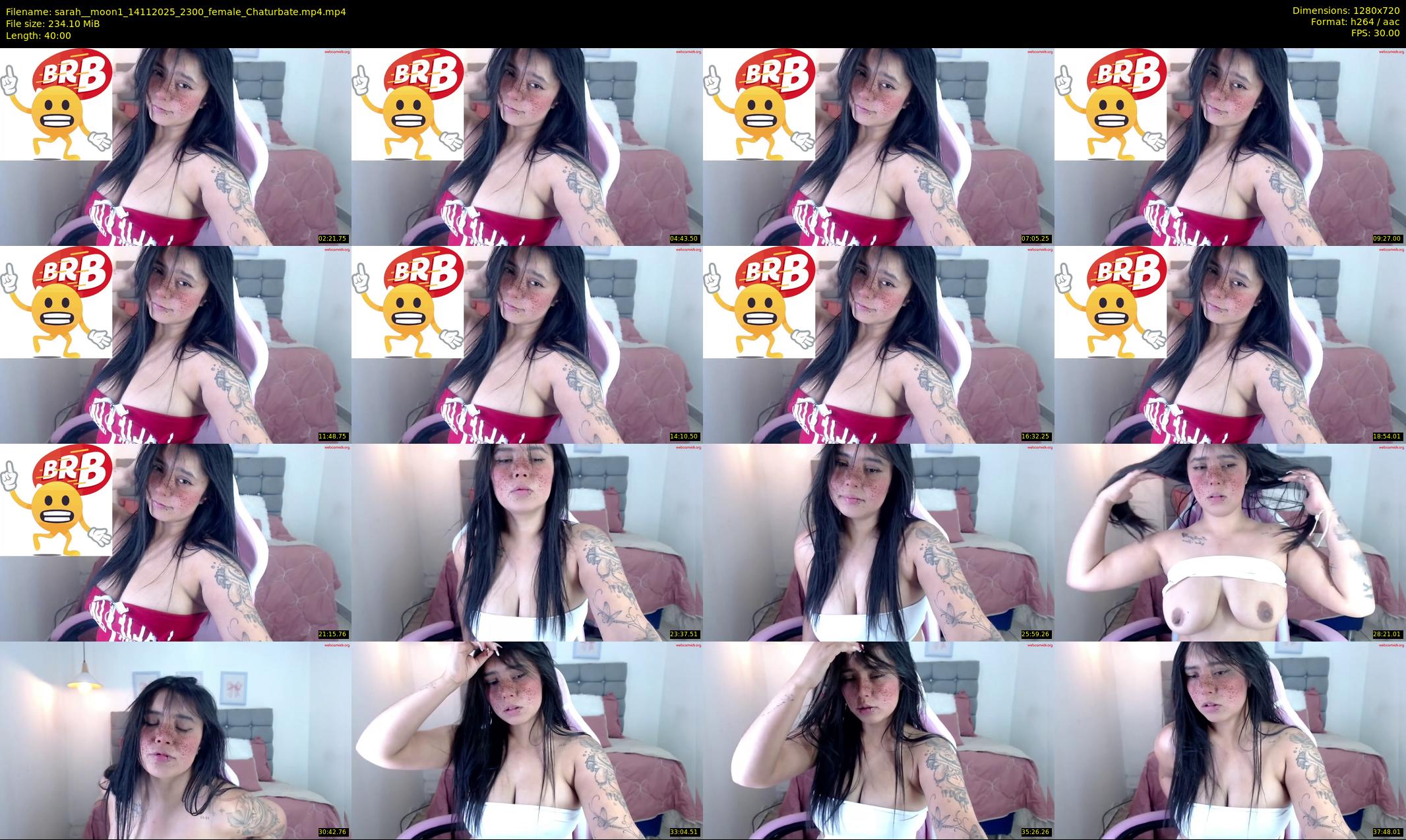 sarah__moon1 — 40 minute Chaturbate female cam show recording, 720p, Nov 14, 2025
