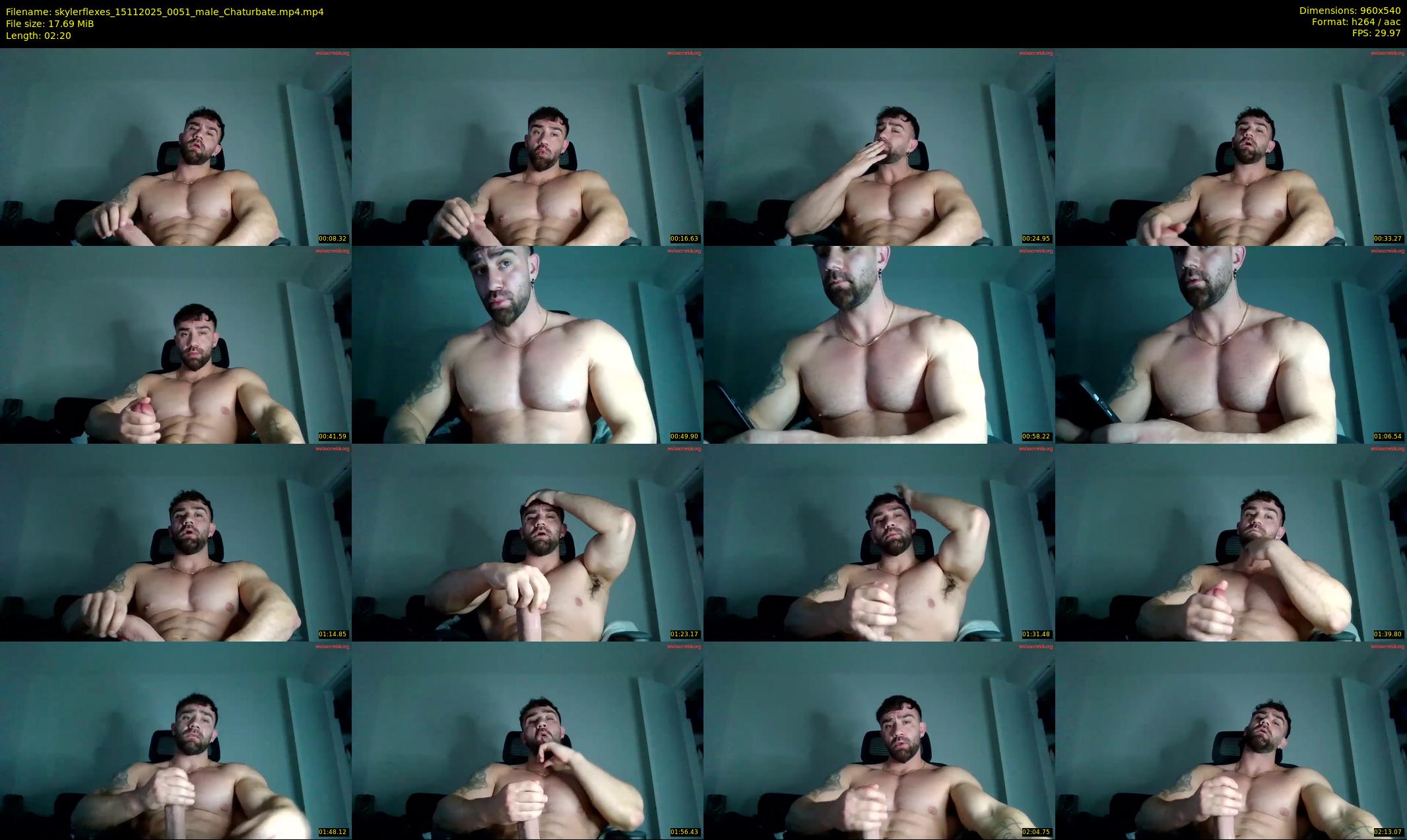 skylerflexes — 3 minute Chaturbate male cam show recording, 480p, Nov 15, 2025