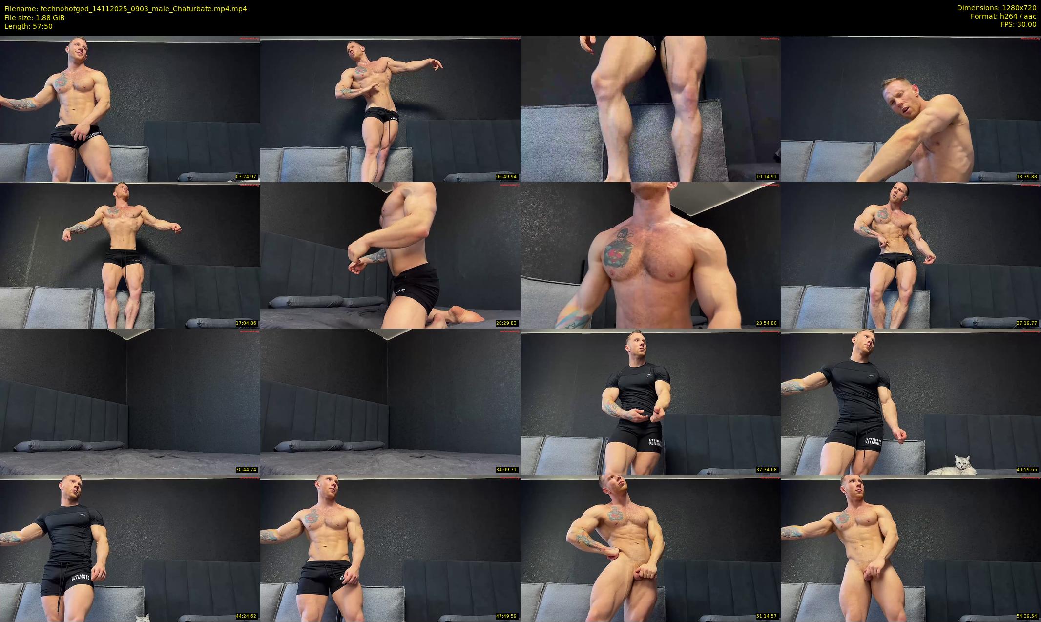 technohotgod — 58 minute Chaturbate male cam show recording, 720p, Nov 14, 2025