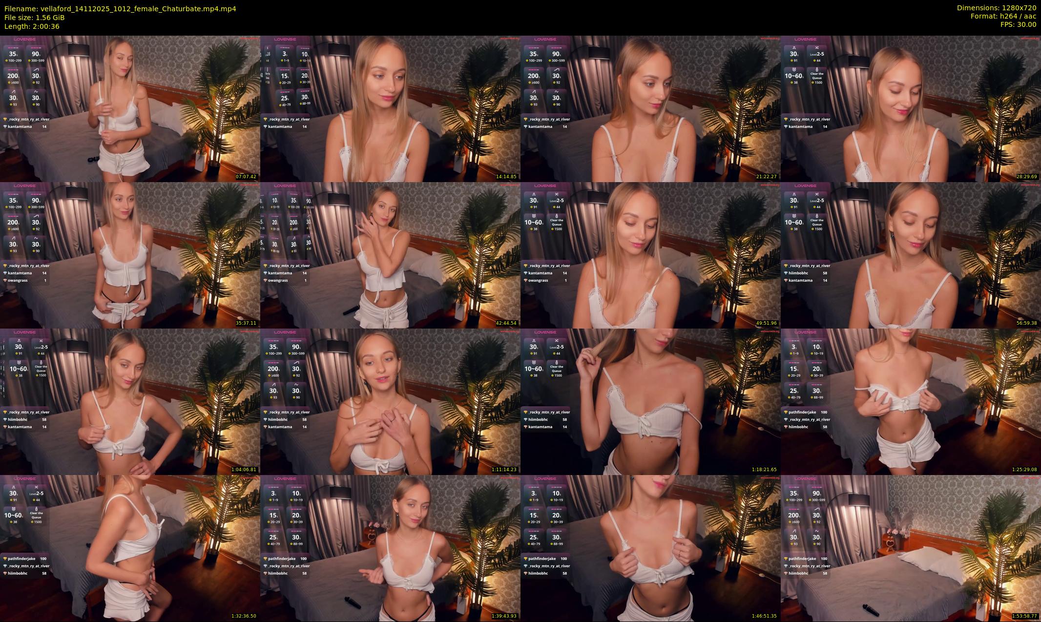 vellaford — 121 minute Chaturbate female cam show recording, 720p, Nov 14, 2025