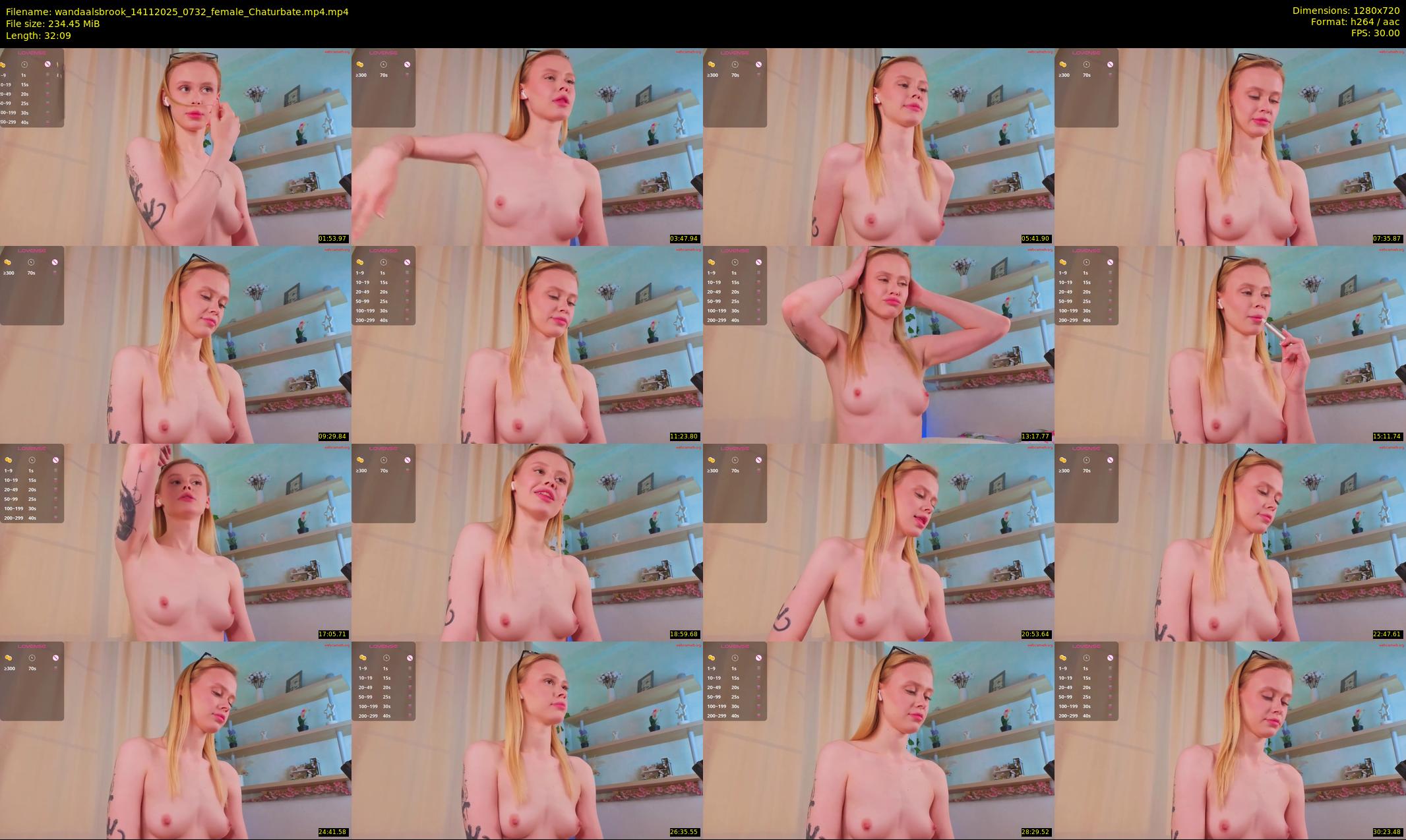 wandaalsbrook — 33 minute Chaturbate female cam show recording, 720p, Nov 14, 2025