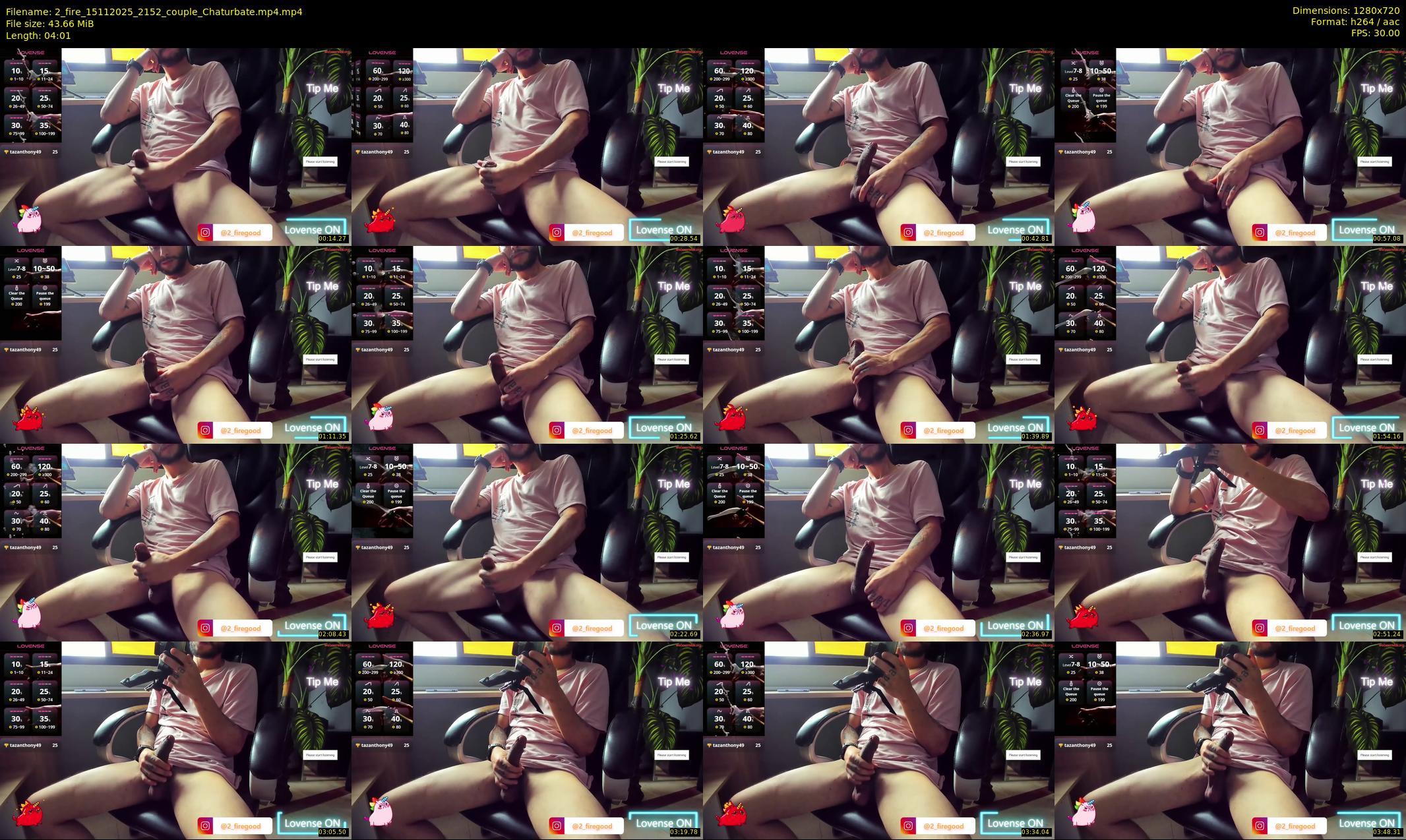 2_fire — 5 minute Chaturbate couple cam show recording, 720p, Nov 15, 2025