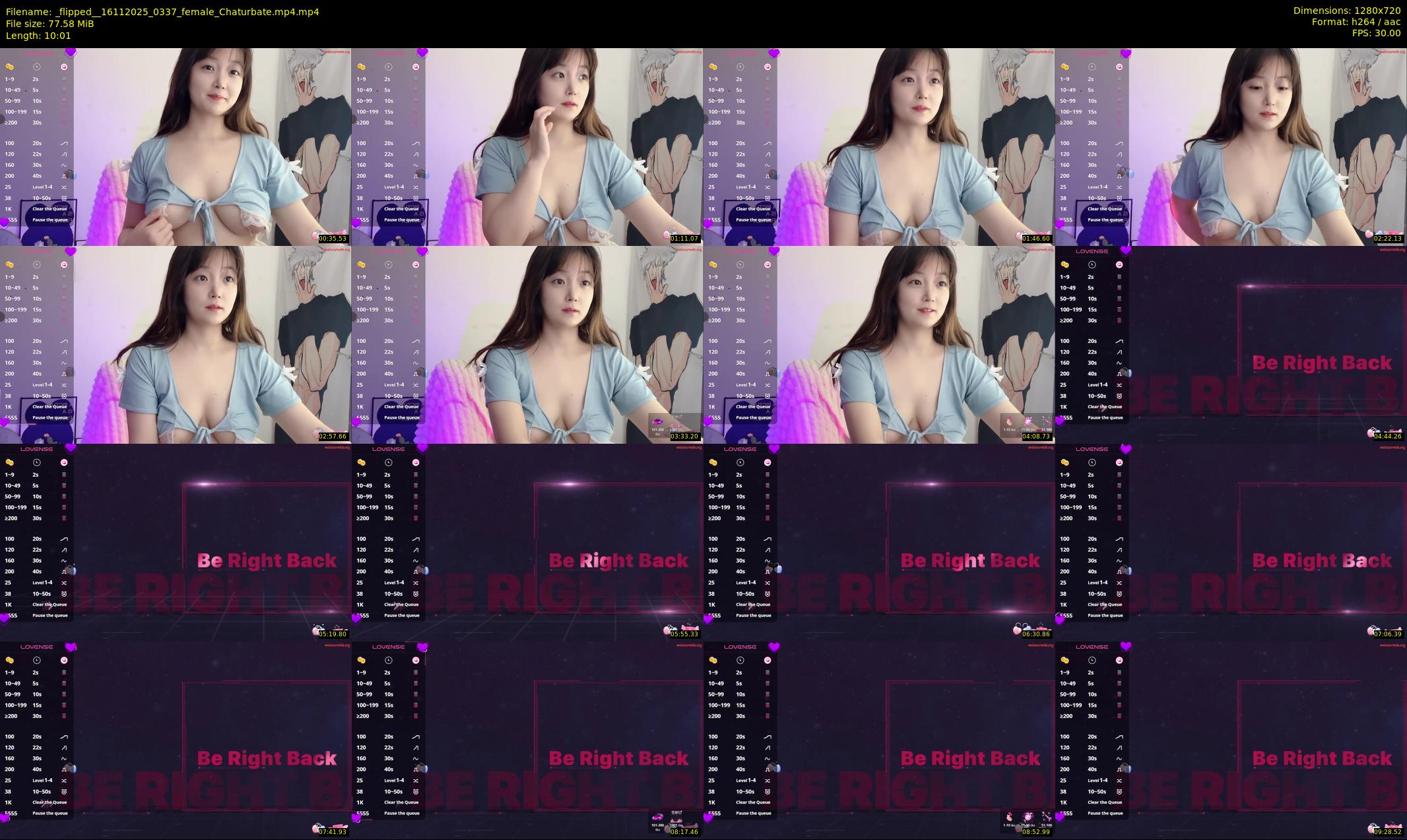 _flipped_ — 11 minute Chaturbate female cam show recording, 720p, Nov 16, 2025