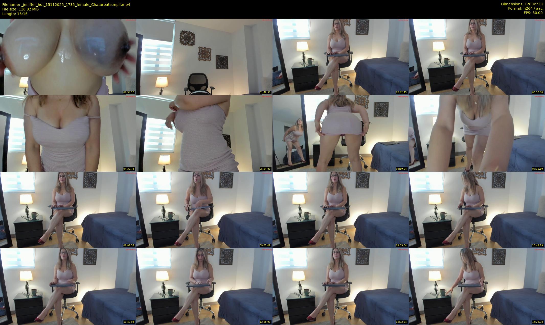 _jeniffer_hot — 16 minute Chaturbate female cam show recording, 720p, Nov 15, 2025