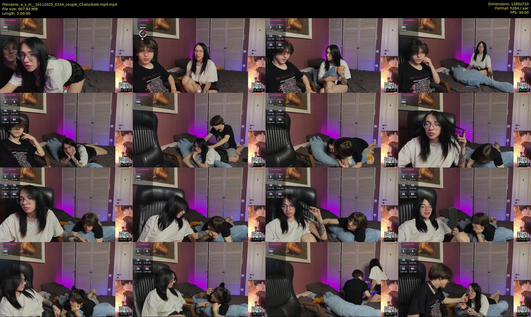 a_s_m_ — 120 minute Chaturbate couple cam show recording, 720p, Nov 16, 2025