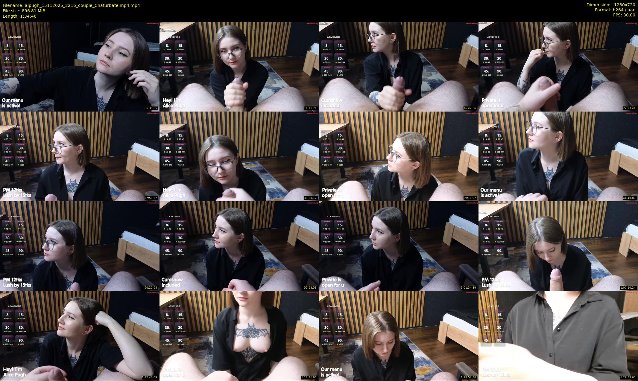 alpugh — 95 minute Chaturbate couple cam show recording, 720p, Nov 15, 2025