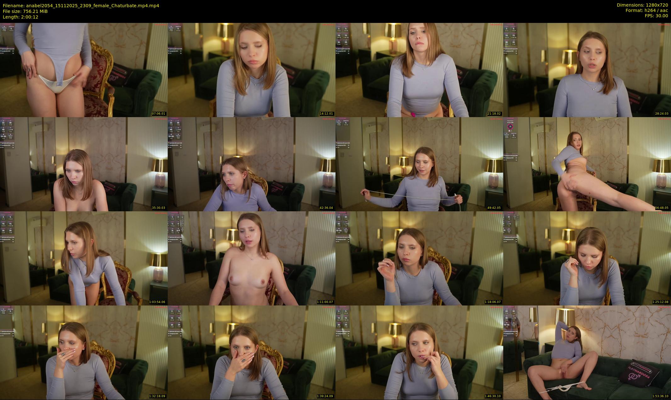anabel2054 — 121 minute Chaturbate female cam show recording, 720p, Nov 15, 2025