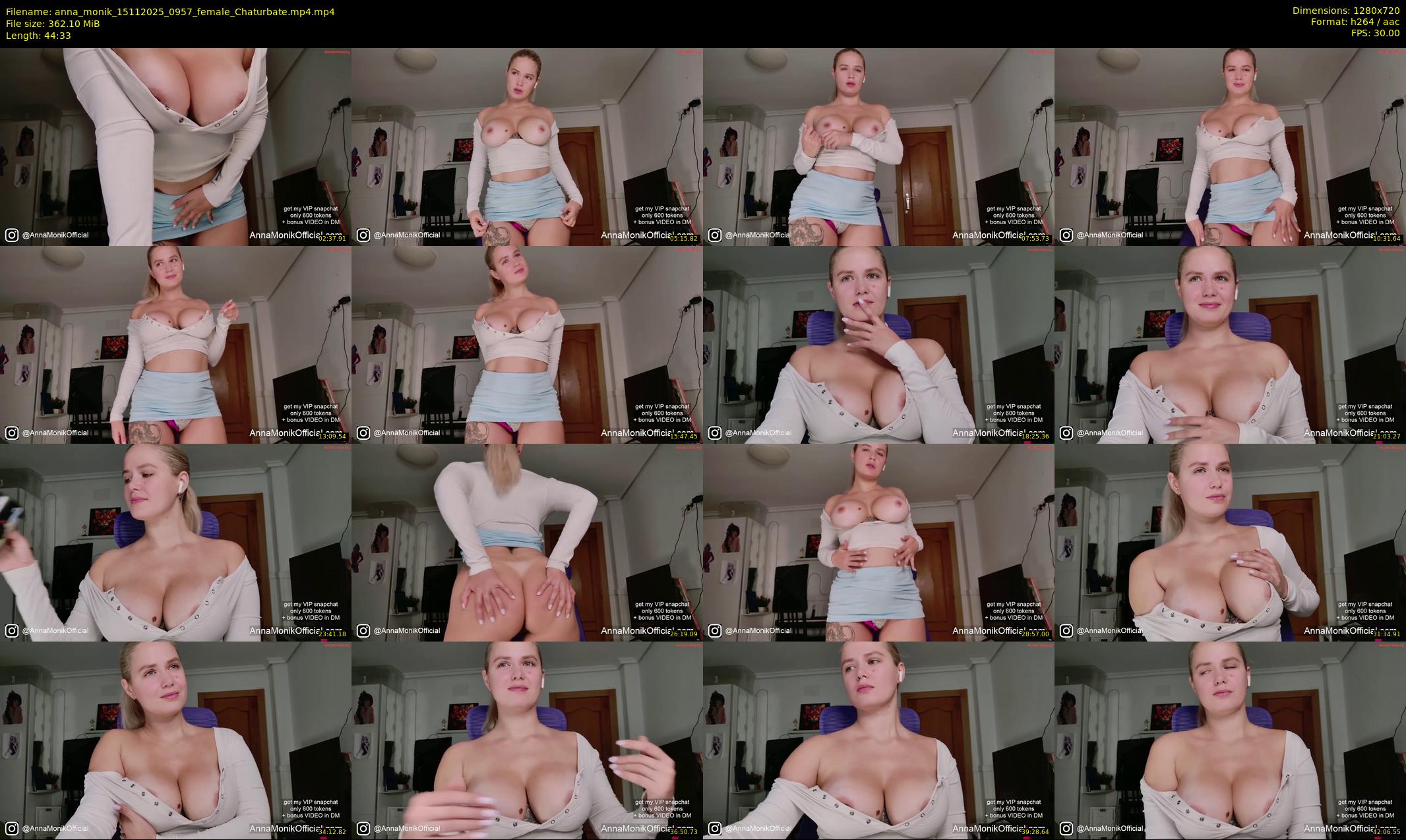 anna_monik — 45 minute Chaturbate couple cam show recording, 720p, Nov 15, 2025