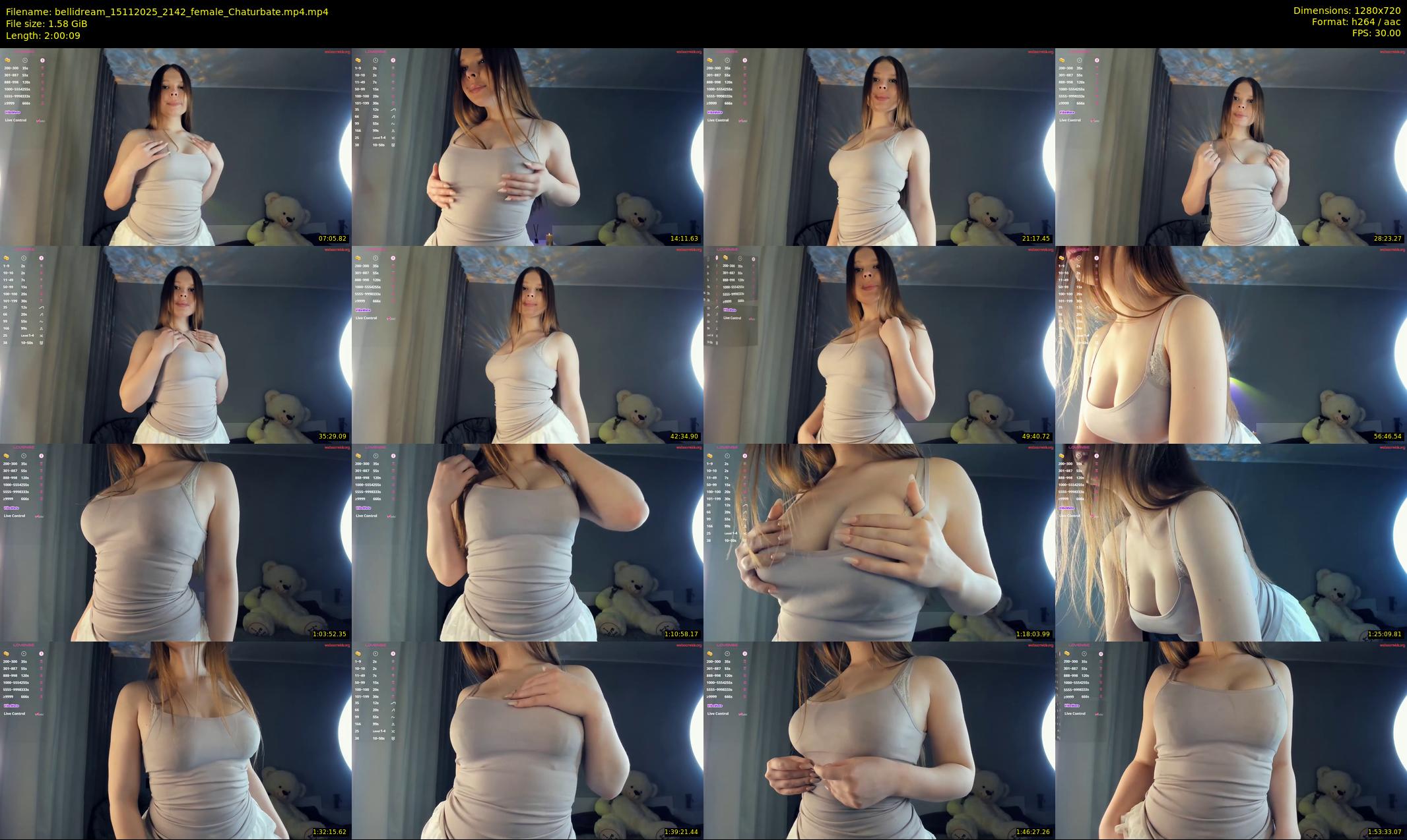 bellidream — 121 minute Chaturbate female cam show recording, 720p, Nov 15, 2025