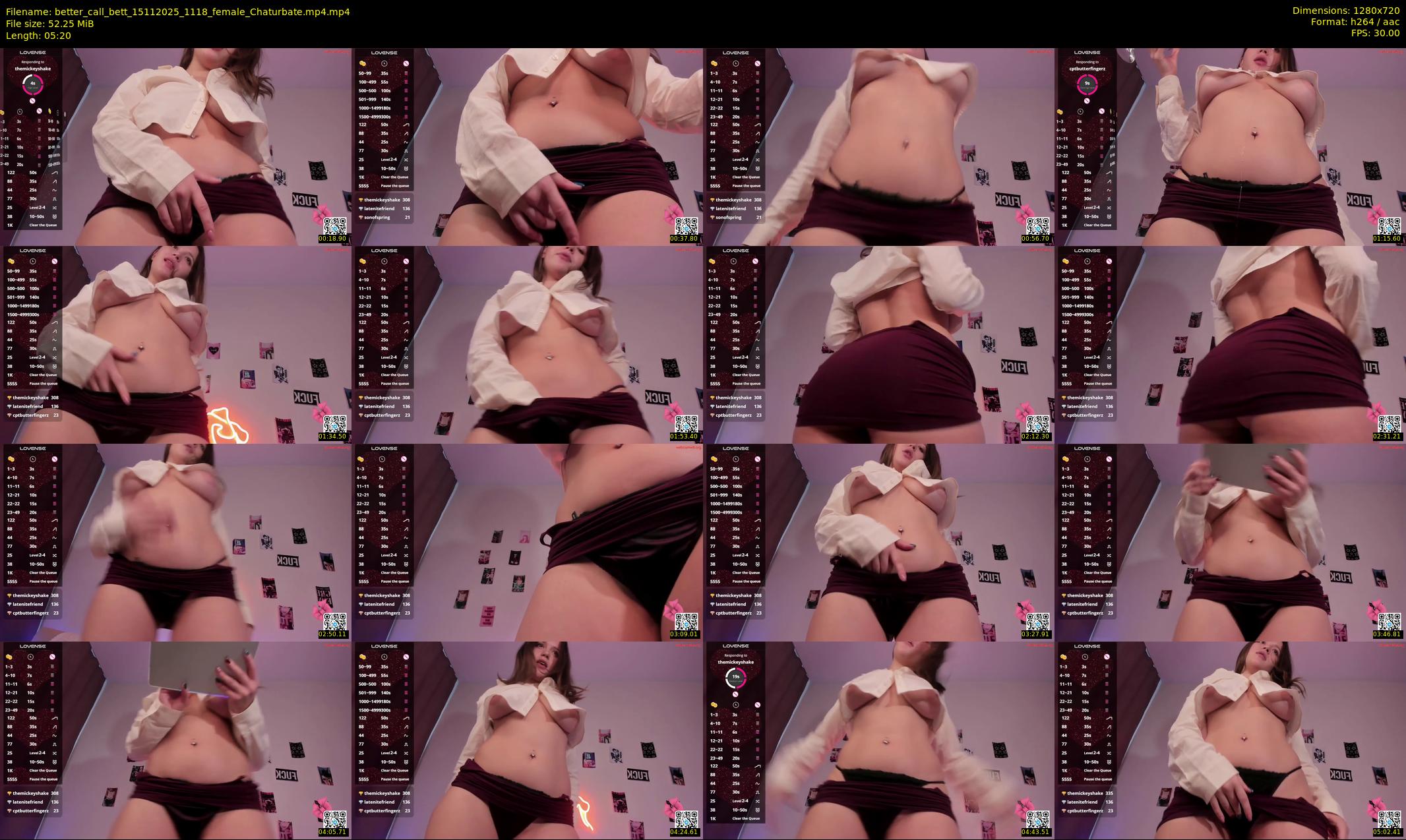 better_call_bett — 6 minute Chaturbate female cam show recording, 720p, Nov 15, 2025