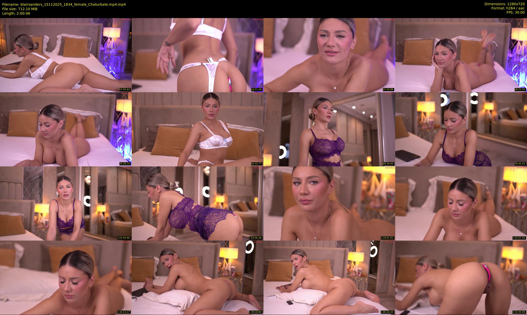 blairsanders — 121 minute Chaturbate female cam show recording, 720p, Nov 15, 2025