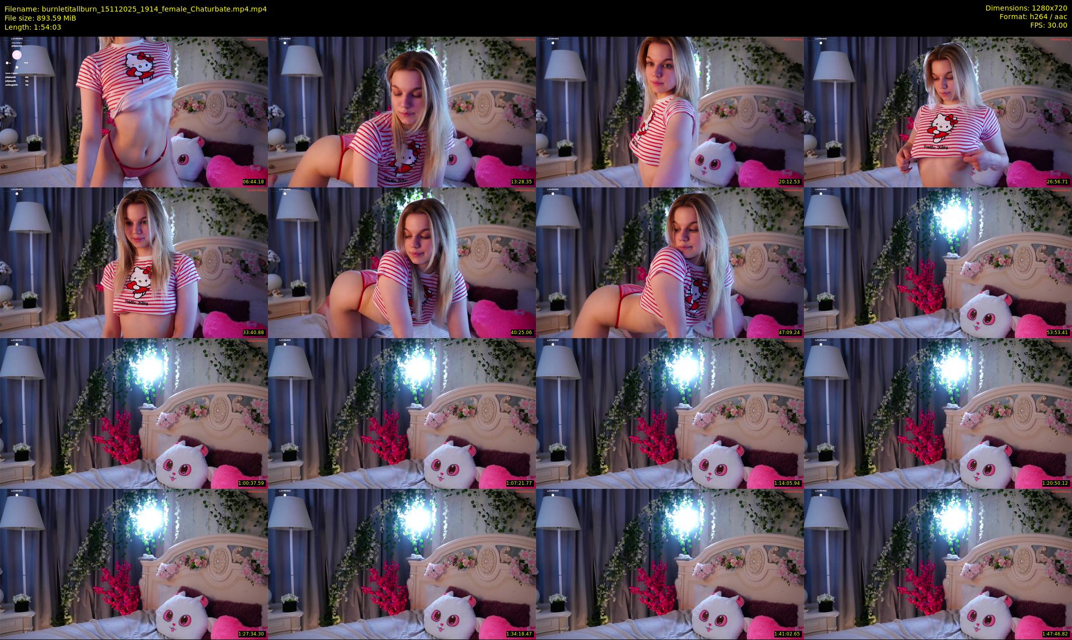 burnletitallburn — 115 minute Chaturbate female cam show recording, 720p, Nov 15, 2025