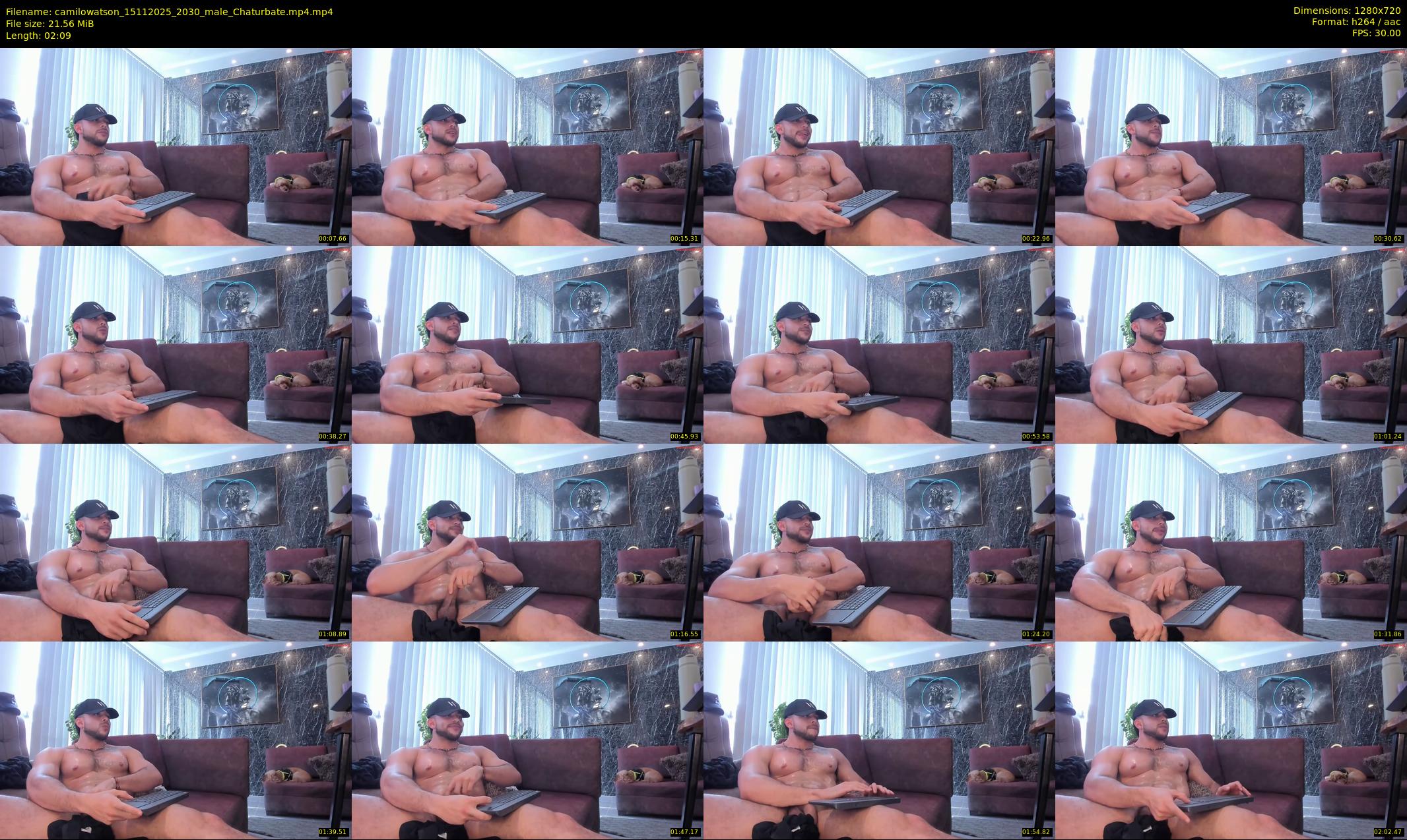 camilowatson — 3 minute Chaturbate male cam show recording, 720p, Nov 15, 2025