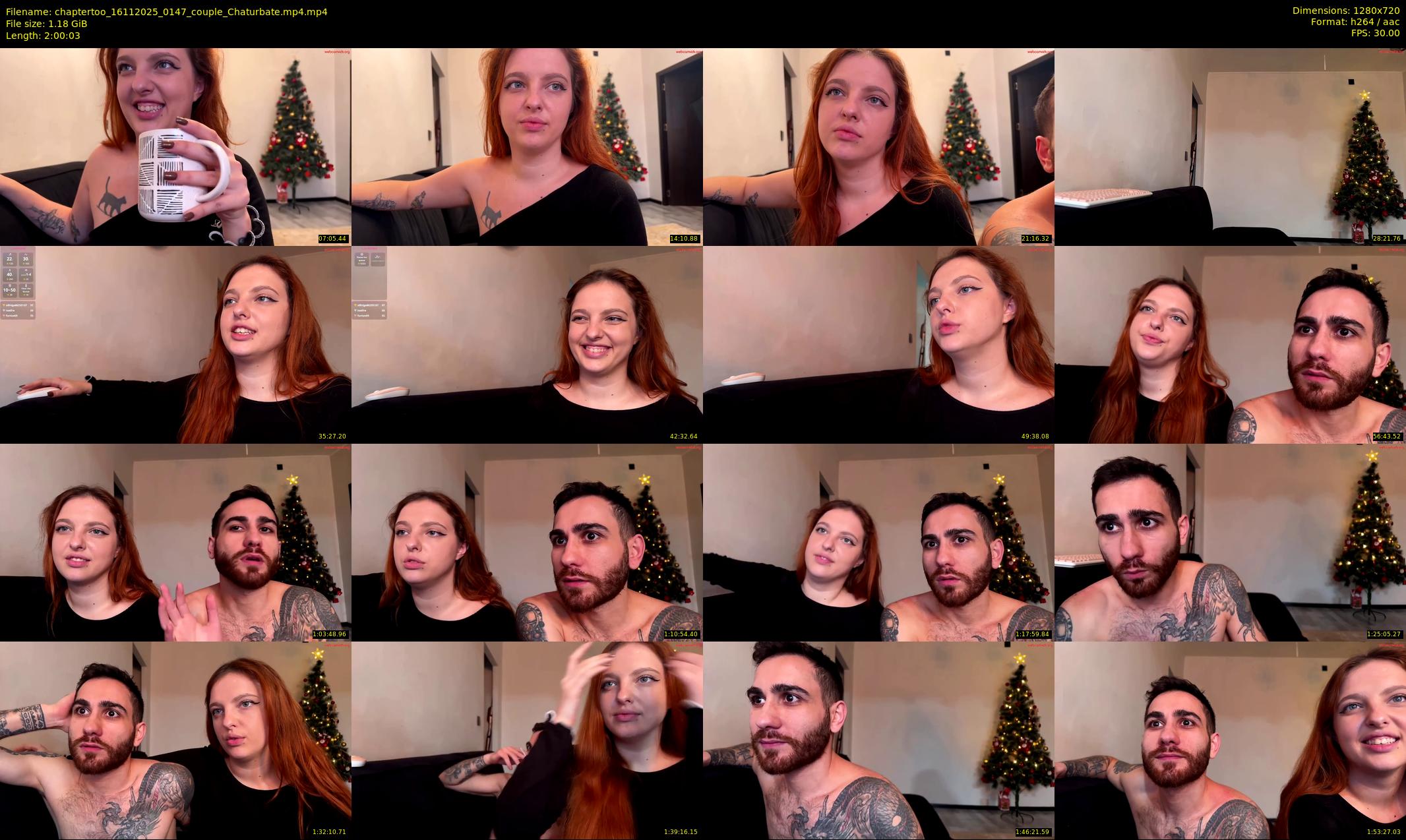 chaptertoo — 121 minute Chaturbate couple cam show recording, 720p, Nov 16, 2025