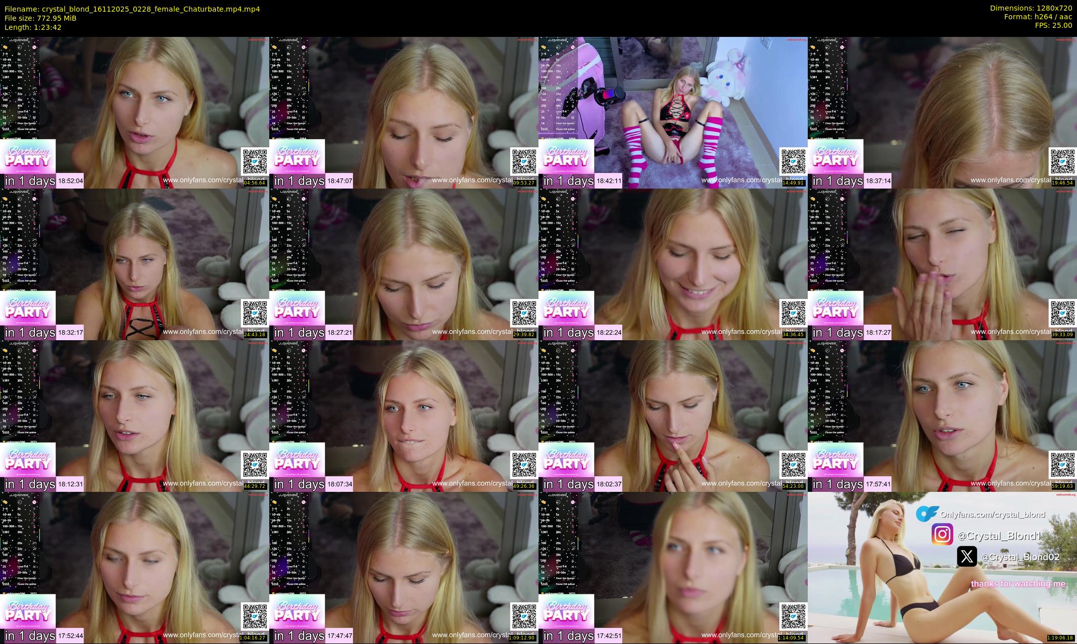 crystal_blond — 84 minute Chaturbate female cam show recording, 720p, Nov 16, 2025
